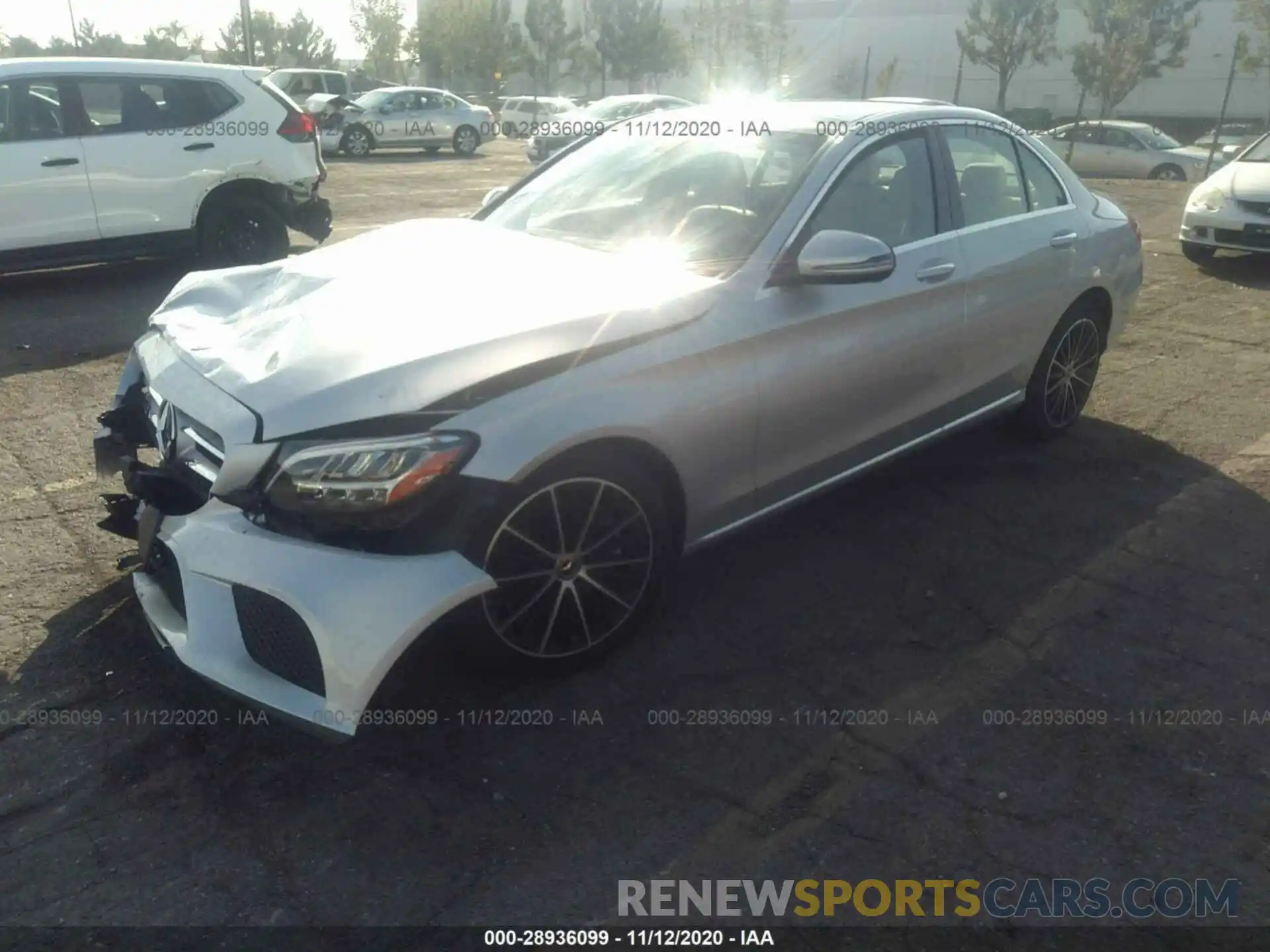 2 Photograph of a damaged car WDDWF8DB5LR525547 MERCEDES-BENZ C-CLASS 2020