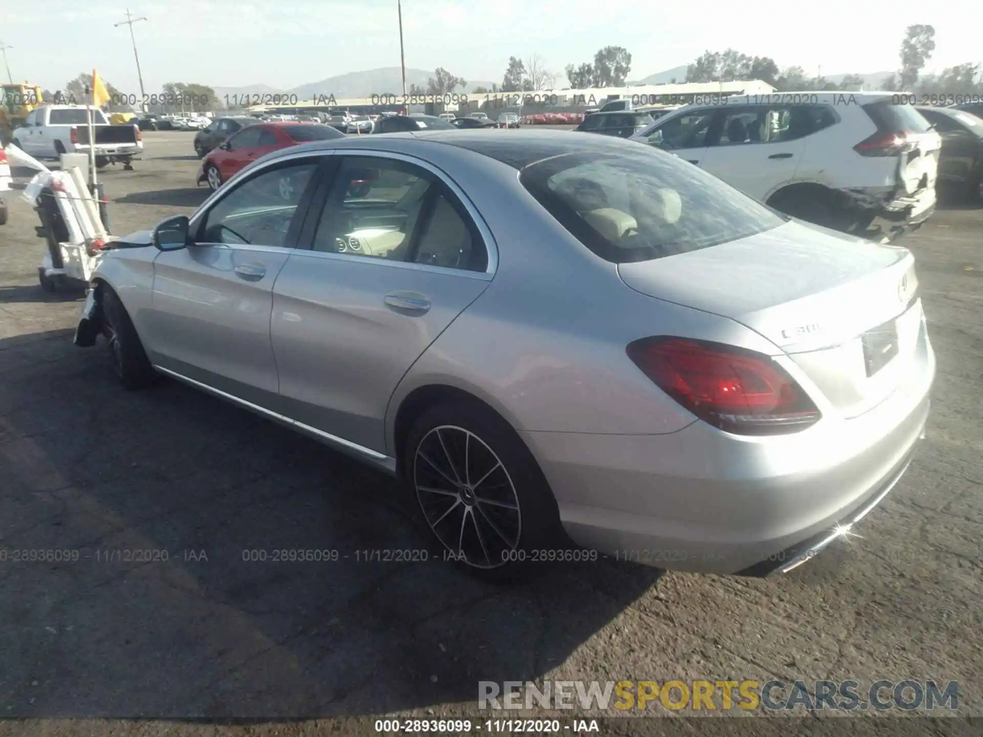 3 Photograph of a damaged car WDDWF8DB5LR525547 MERCEDES-BENZ C-CLASS 2020