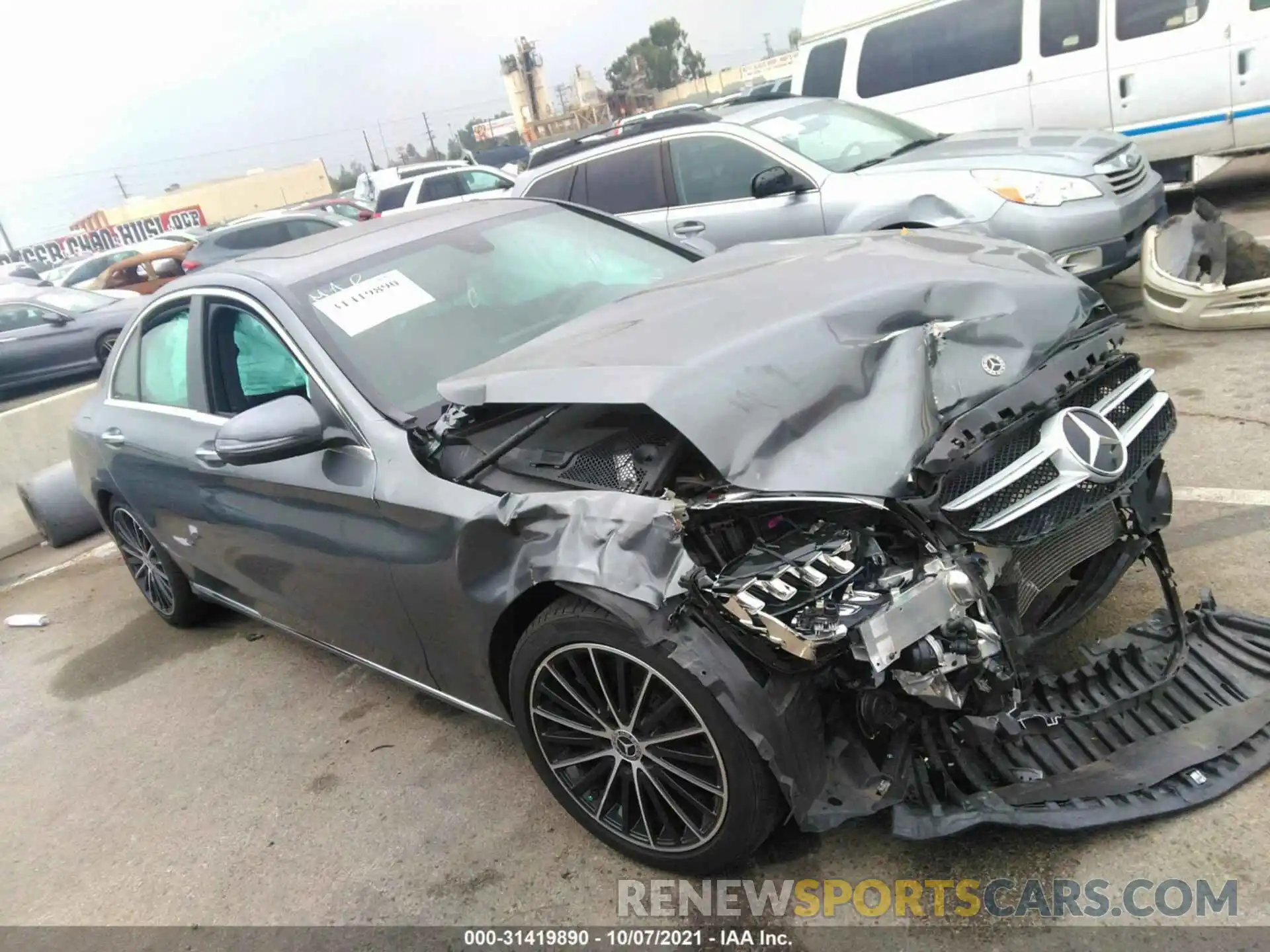 1 Photograph of a damaged car WDDWF8DB5LR532207 MERCEDES-BENZ C-CLASS 2020