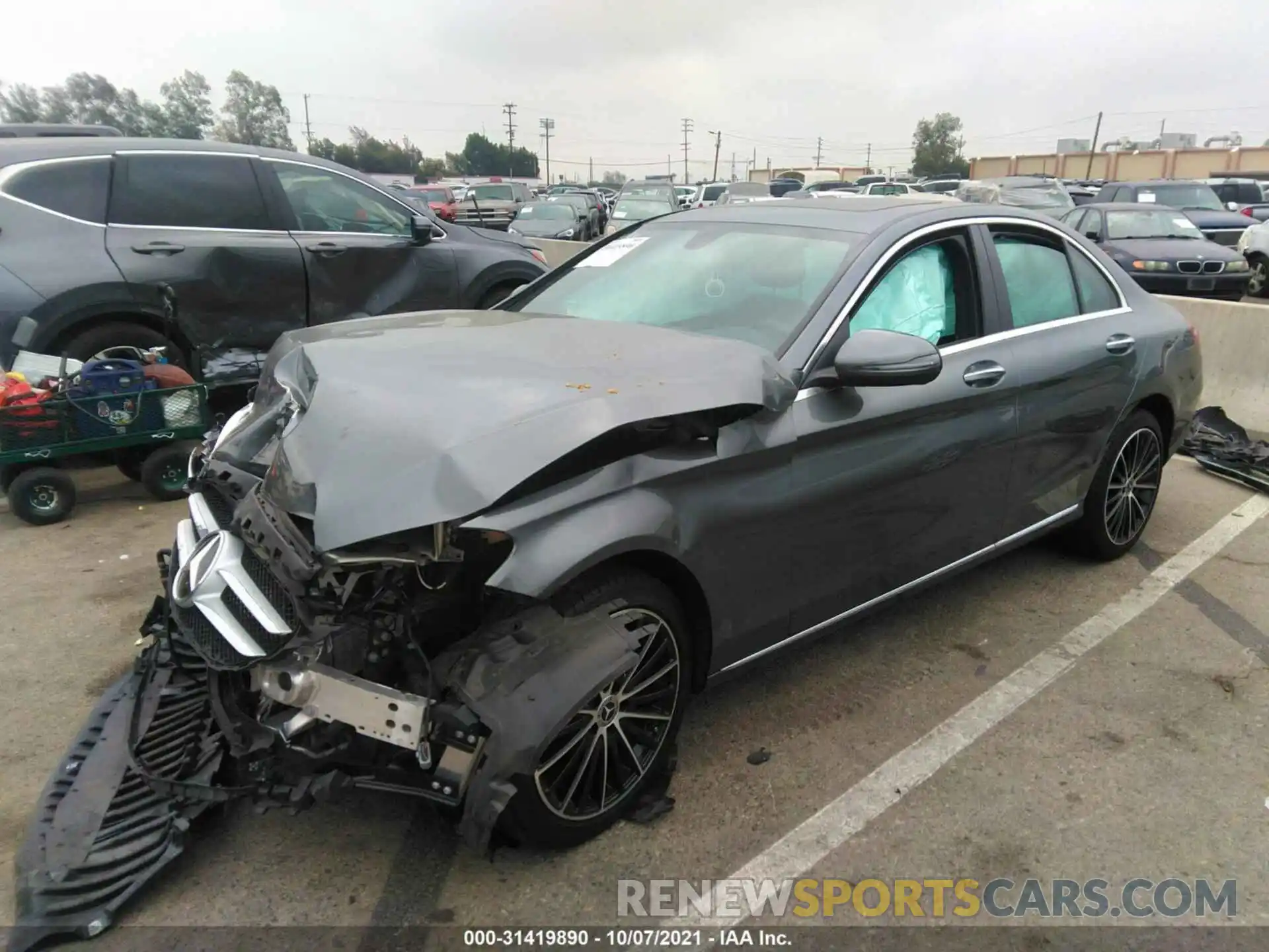 2 Photograph of a damaged car WDDWF8DB5LR532207 MERCEDES-BENZ C-CLASS 2020