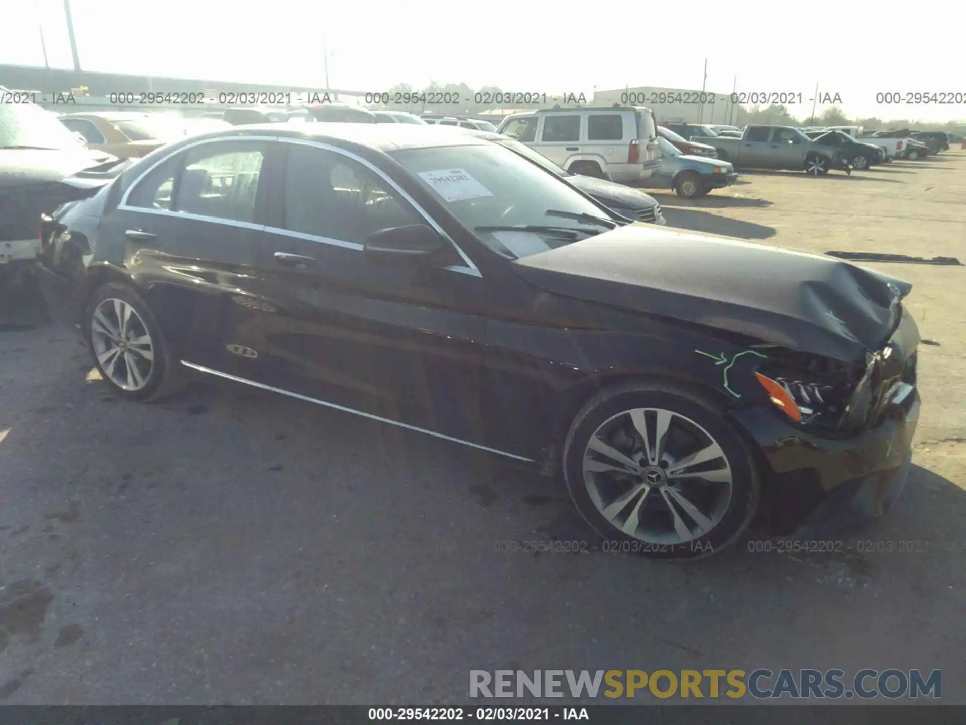 1 Photograph of a damaged car WDDWF8DB5LR543028 MERCEDES-BENZ C-CLASS 2020