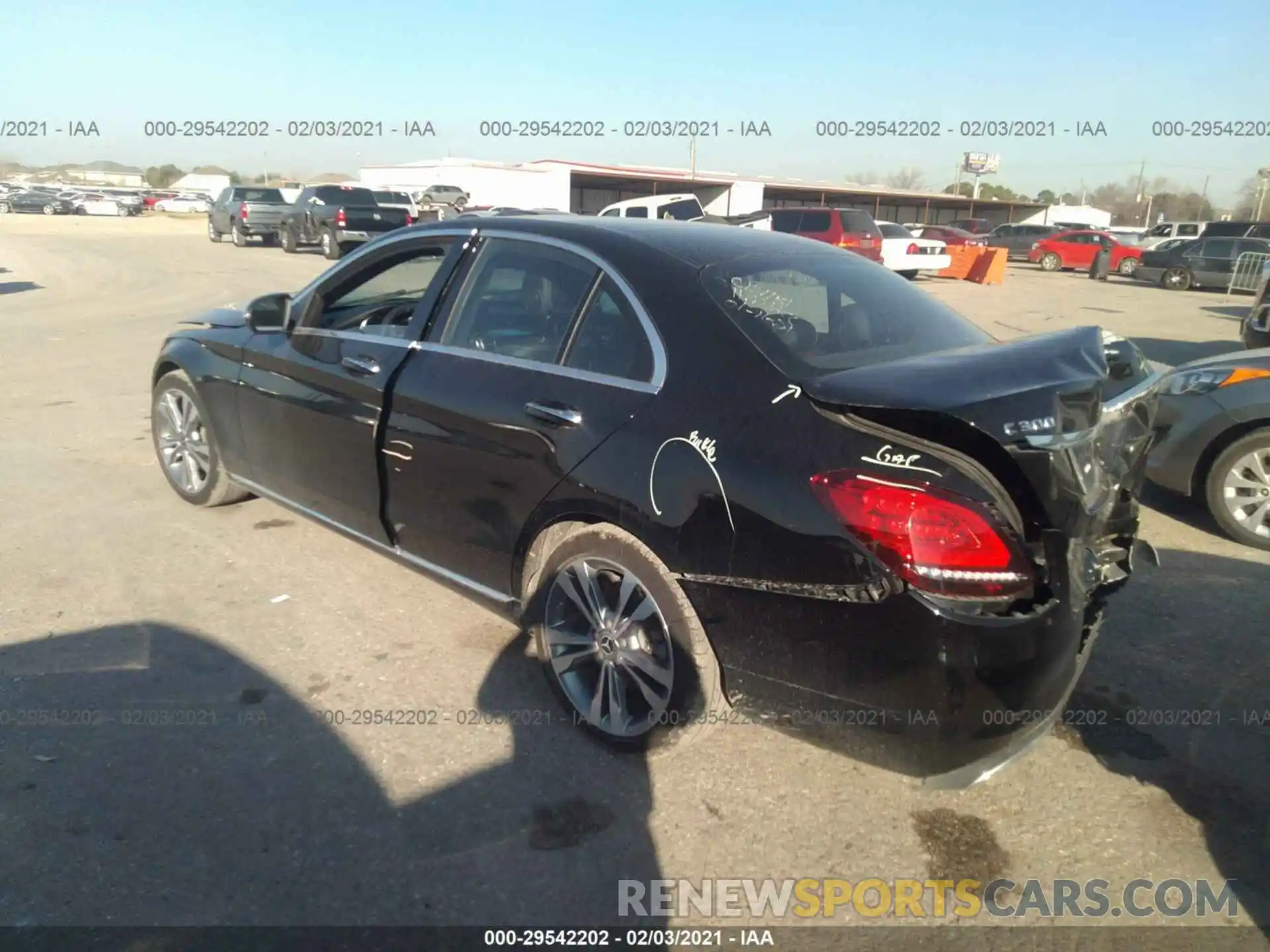 3 Photograph of a damaged car WDDWF8DB5LR543028 MERCEDES-BENZ C-CLASS 2020