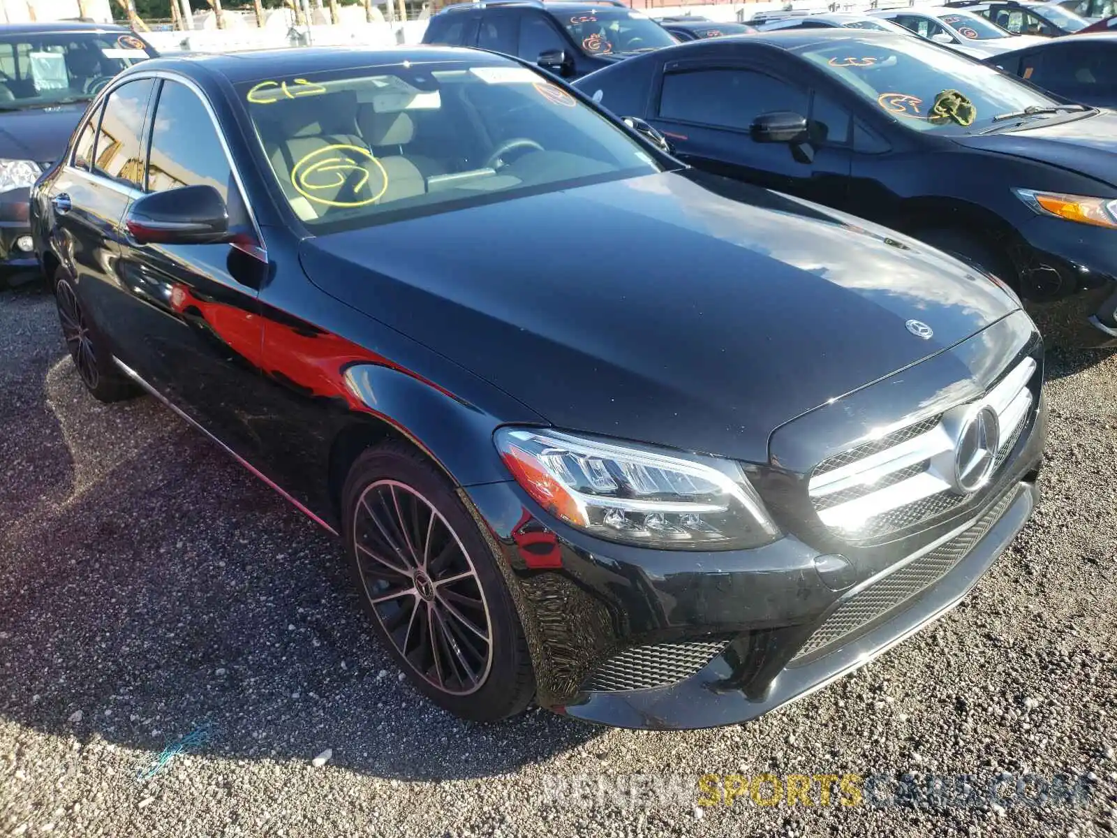 1 Photograph of a damaged car WDDWF8DB5LR545653 MERCEDES-BENZ C CLASS 2020