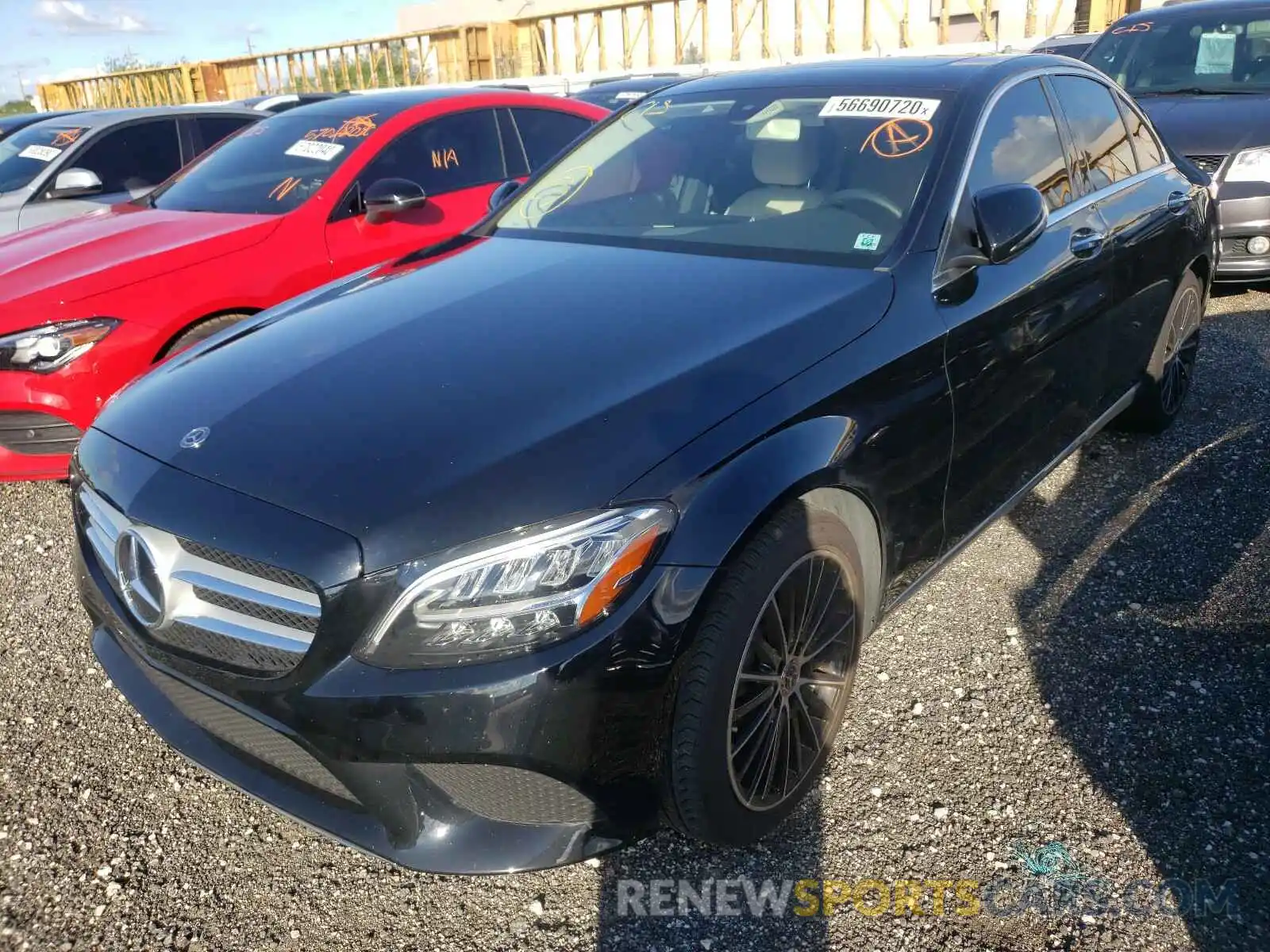 2 Photograph of a damaged car WDDWF8DB5LR545653 MERCEDES-BENZ C CLASS 2020