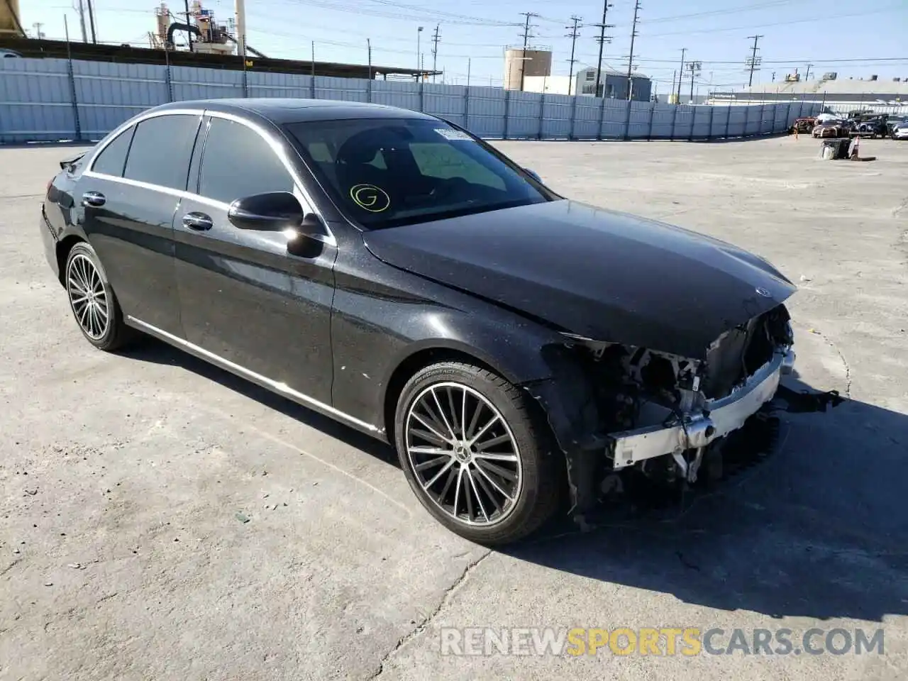 1 Photograph of a damaged car WDDWF8DB5LR549279 MERCEDES-BENZ C-CLASS 2020