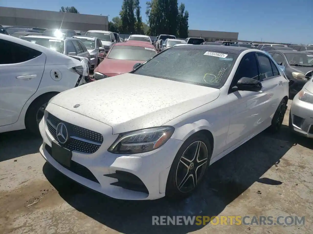 2 Photograph of a damaged car WDDWF8DB5LR556930 MERCEDES-BENZ C-CLASS 2020