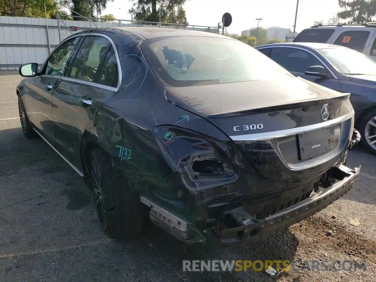 3 Photograph of a damaged car WDDWF8DB6LR547007 MERCEDES-BENZ C-CLASS 2020