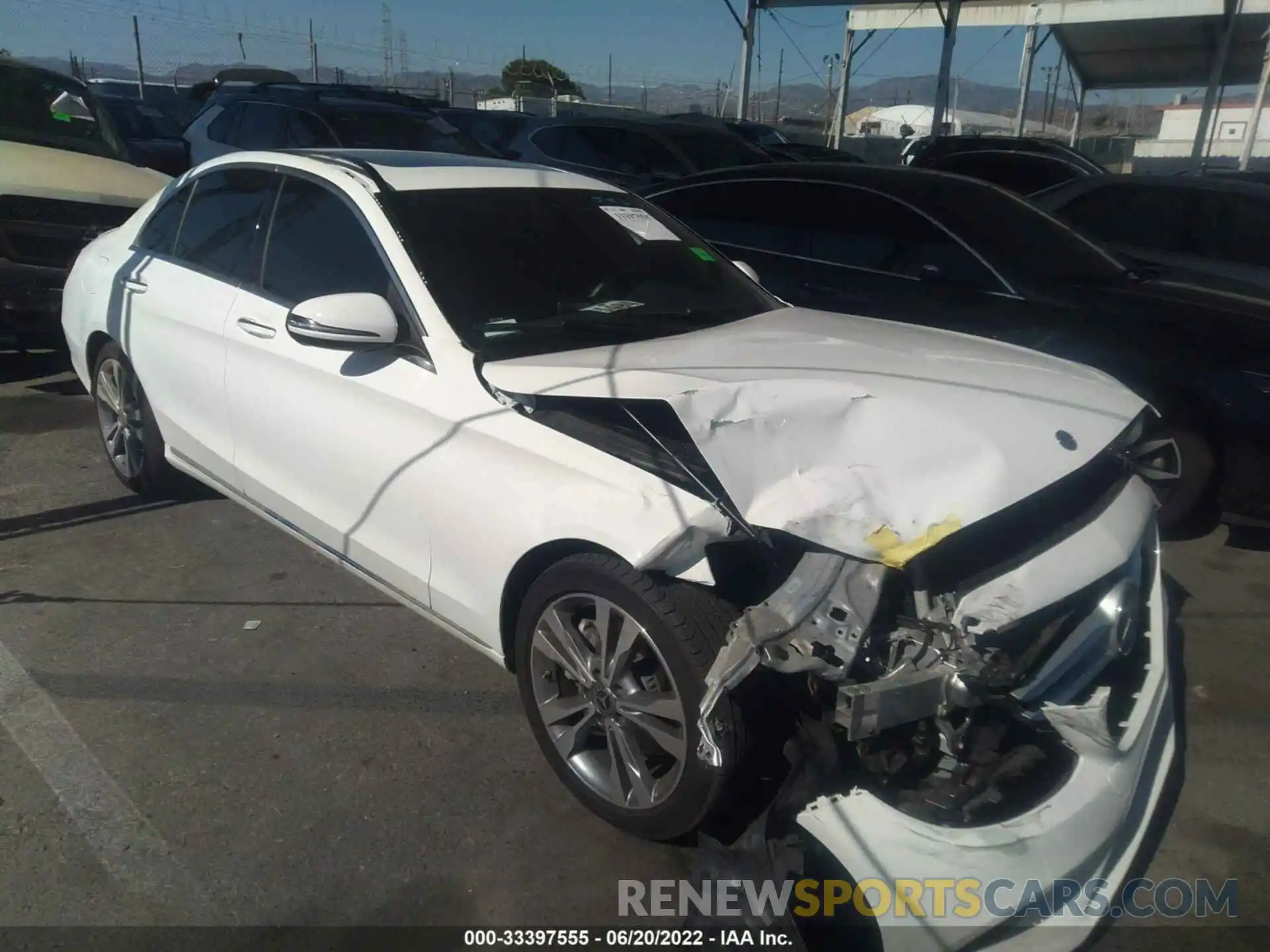 1 Photograph of a damaged car WDDWF8DB6LR562509 MERCEDES-BENZ C-CLASS 2020