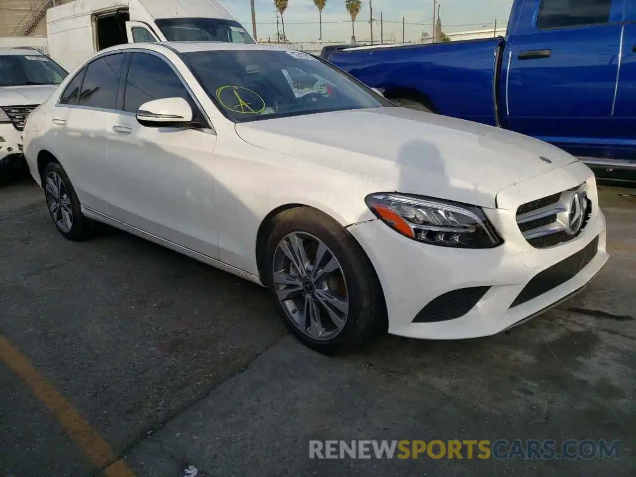 1 Photograph of a damaged car WDDWF8DB6LR562591 MERCEDES-BENZ C-CLASS 2020