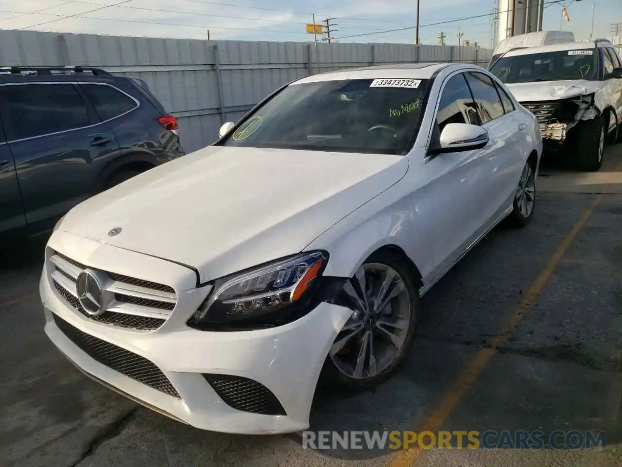 2 Photograph of a damaged car WDDWF8DB6LR562591 MERCEDES-BENZ C-CLASS 2020