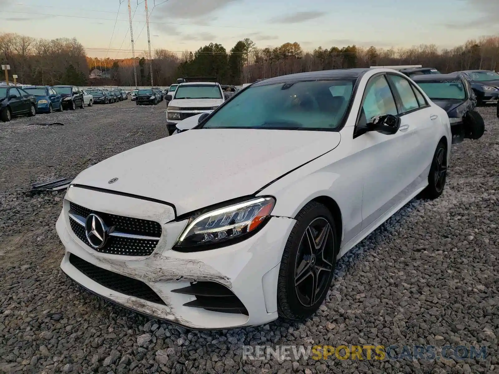 2 Photograph of a damaged car WDDWF8DB7LR526912 MERCEDES-BENZ C CLASS 2020