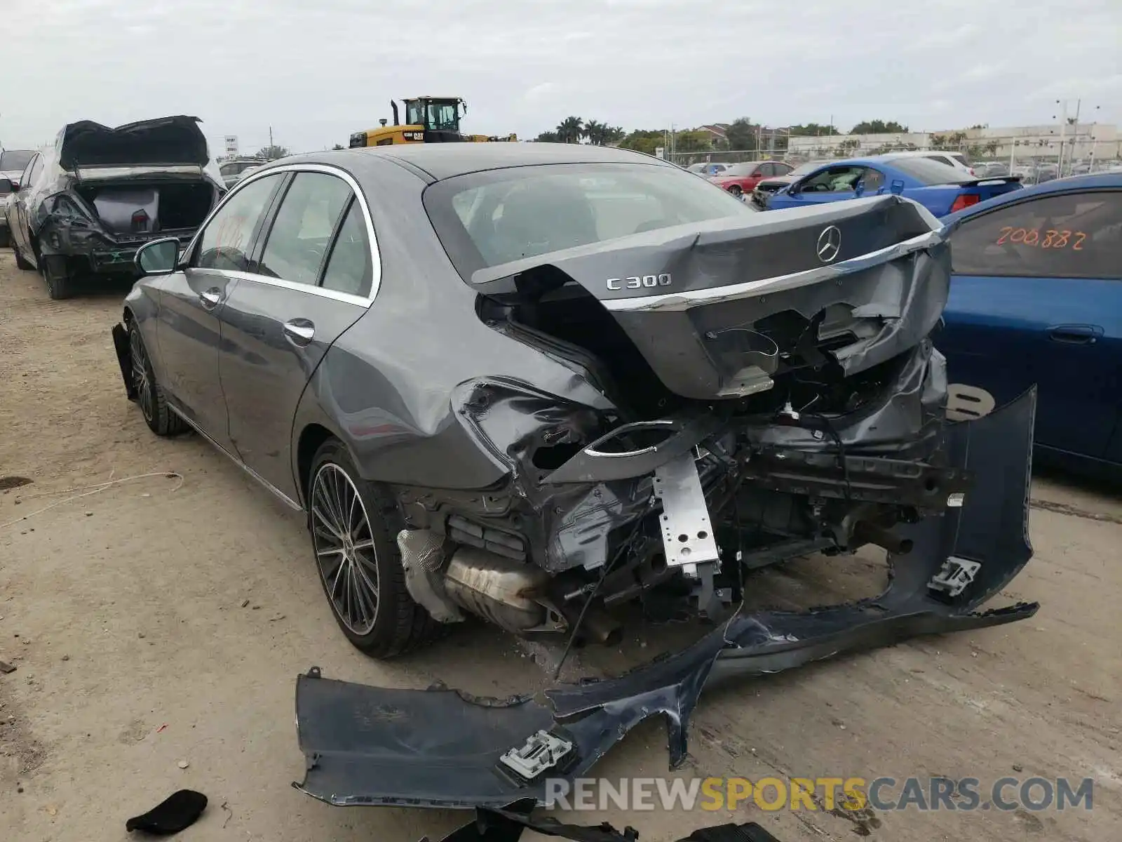 3 Photograph of a damaged car WDDWF8DB7LR531088 MERCEDES-BENZ C CLASS 2020