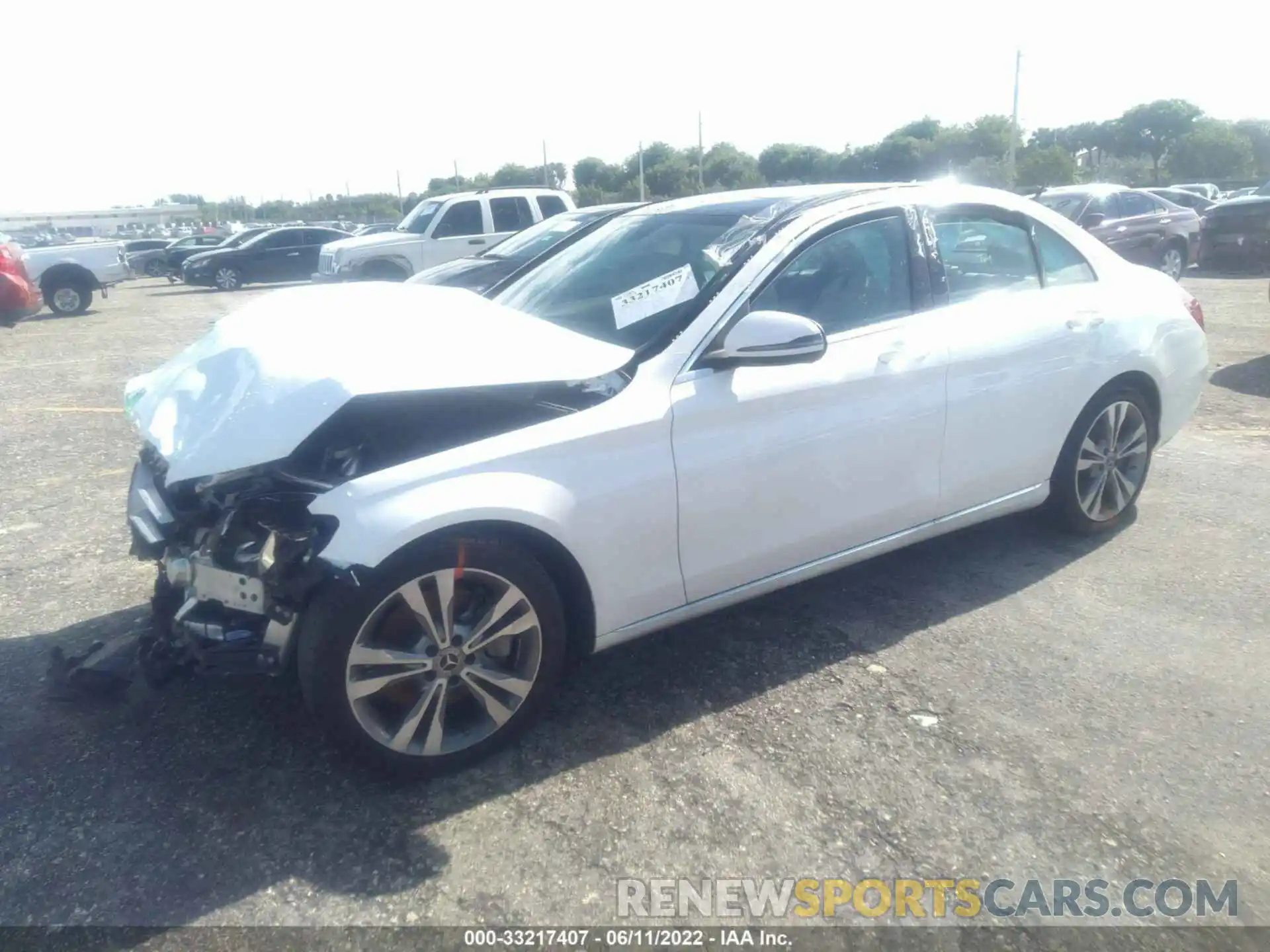 2 Photograph of a damaged car WDDWF8DB7LR548649 MERCEDES-BENZ C-CLASS 2020