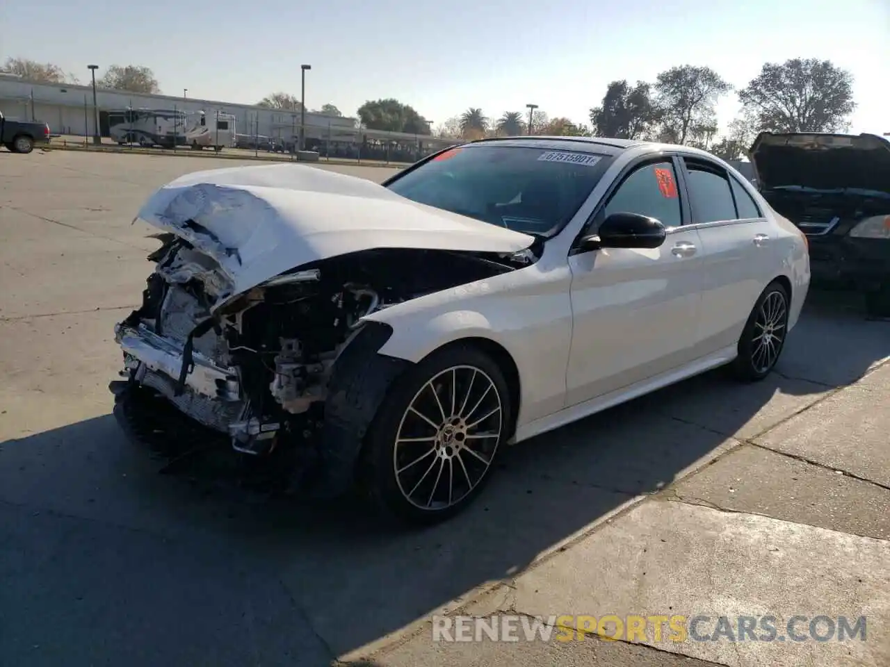 2 Photograph of a damaged car WDDWF8DB7LR550207 MERCEDES-BENZ C-CLASS 2020