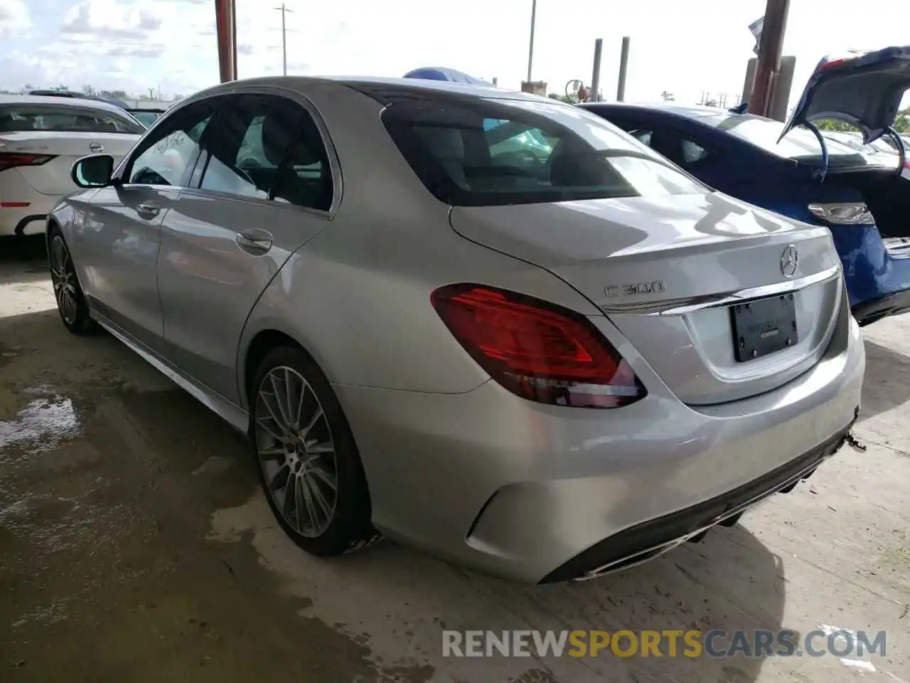 3 Photograph of a damaged car WDDWF8DB7LR555293 MERCEDES-BENZ C-CLASS 2020