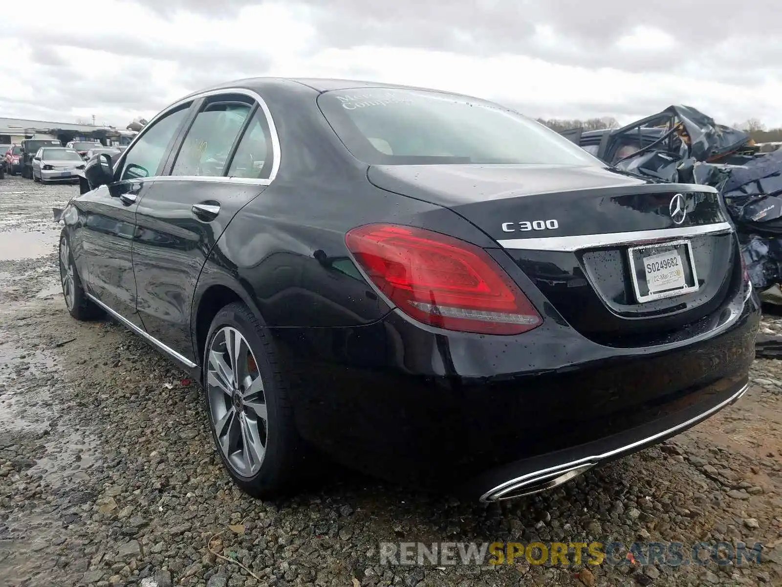 3 Photograph of a damaged car WDDWF8DB8LR534548 MERCEDES-BENZ C CLASS 2020