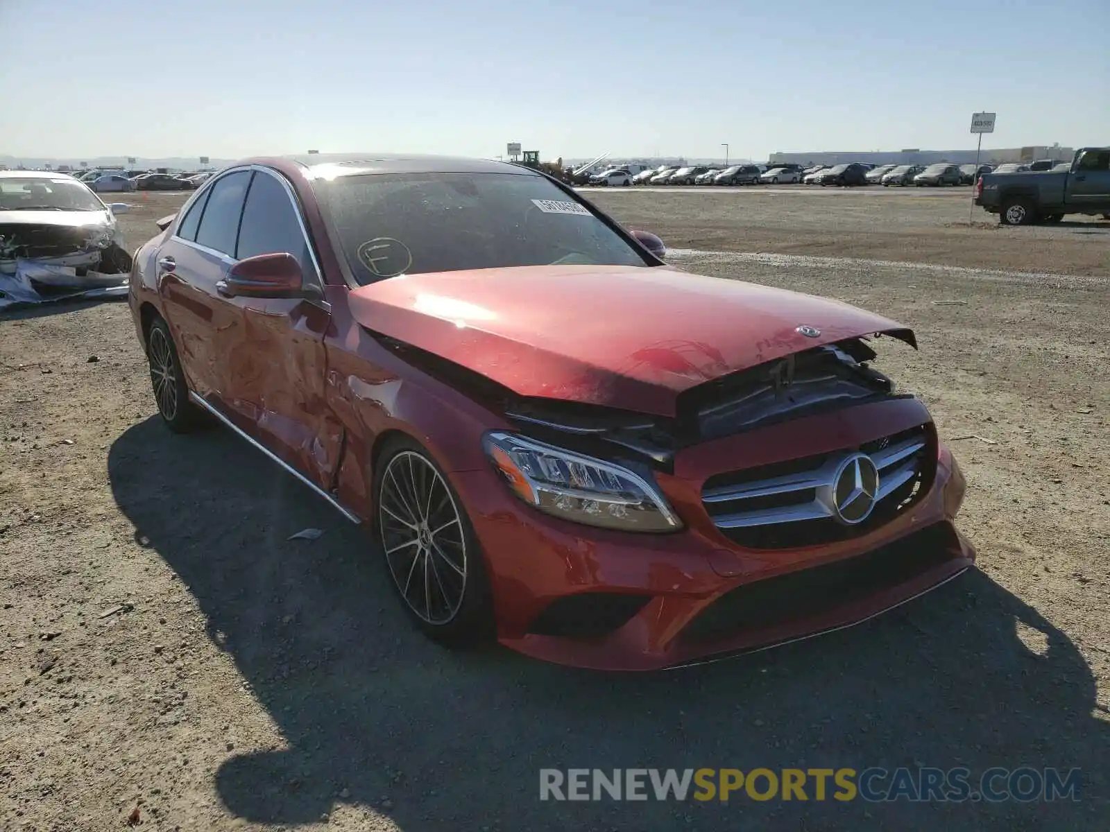 1 Photograph of a damaged car WDDWF8DB8LR537949 MERCEDES-BENZ C CLASS 2020