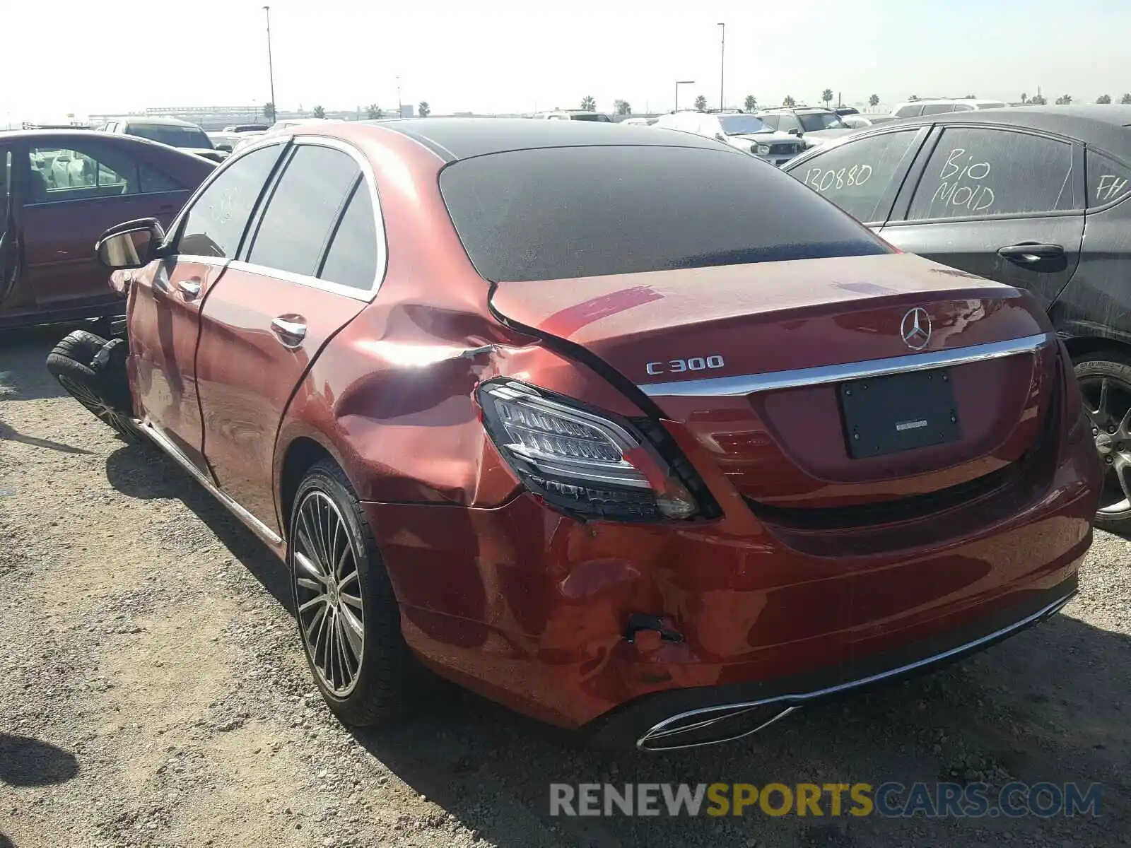 3 Photograph of a damaged car WDDWF8DB8LR537949 MERCEDES-BENZ C CLASS 2020