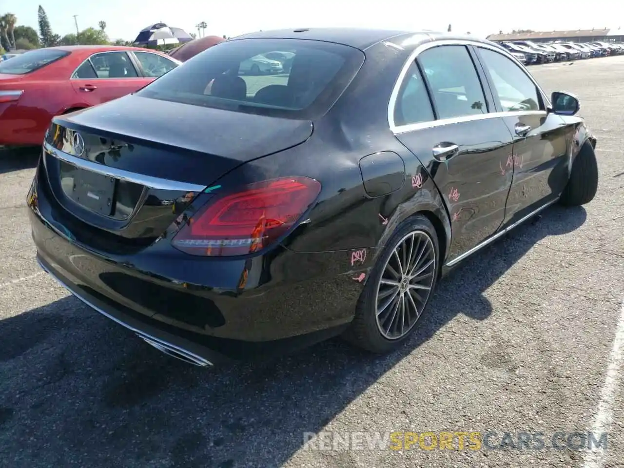 4 Photograph of a damaged car WDDWF8DB8LR546182 MERCEDES-BENZ C-CLASS 2020