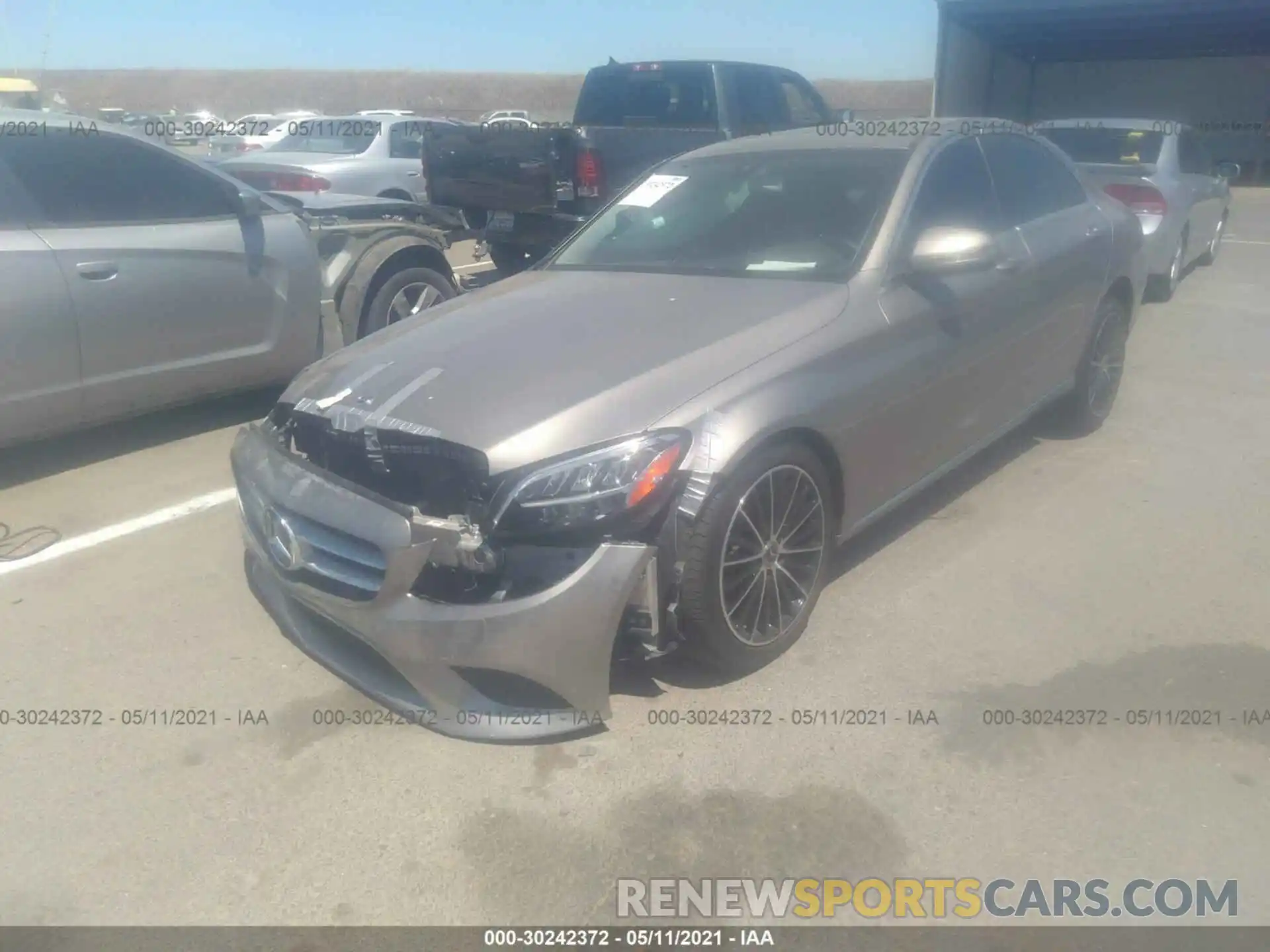 2 Photograph of a damaged car WDDWF8DB8LR561197 MERCEDES-BENZ C-CLASS 2020