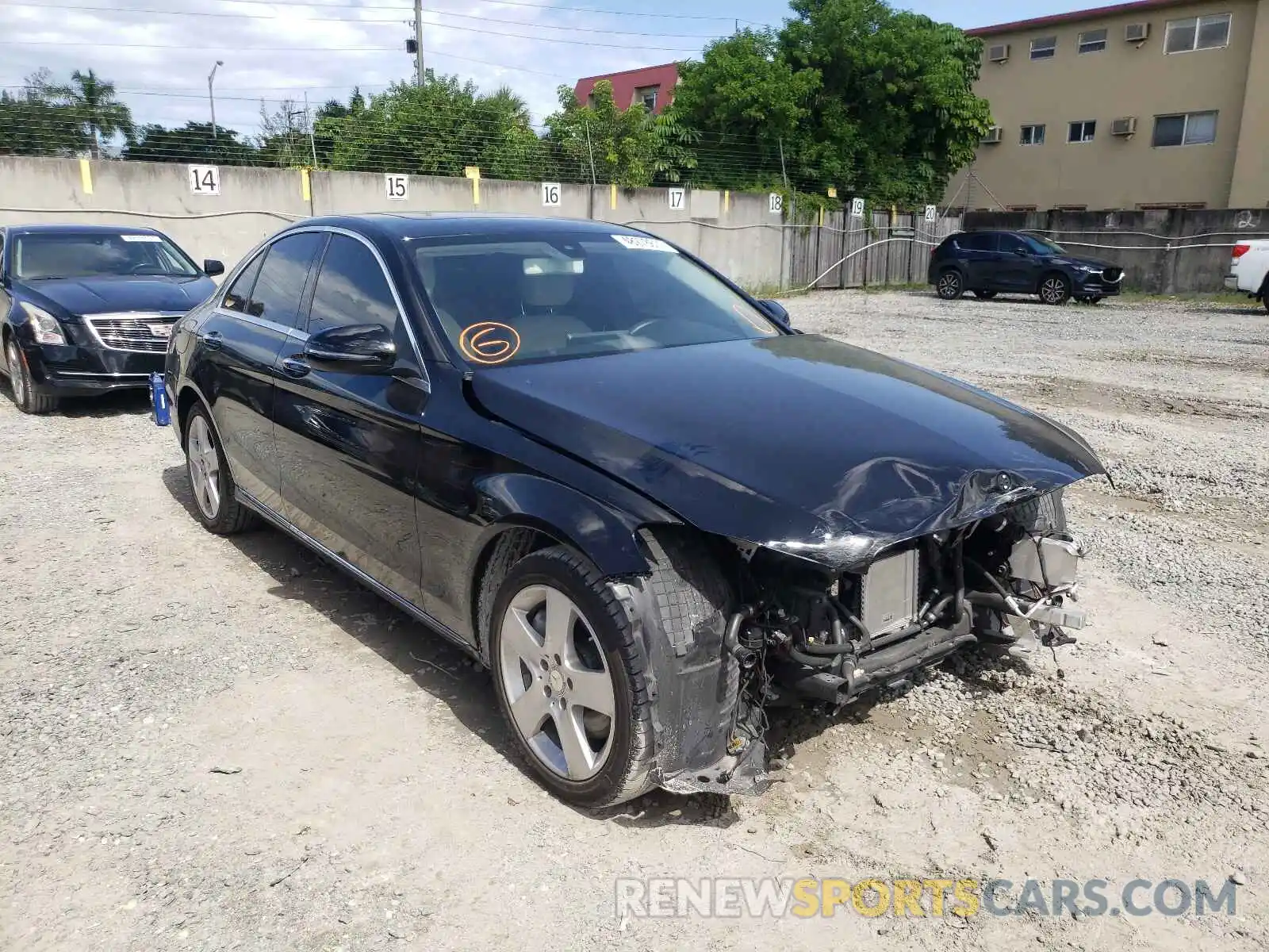 1 Photograph of a damaged car WDDWF8DB9LR526622 MERCEDES-BENZ C-CLASS 2020