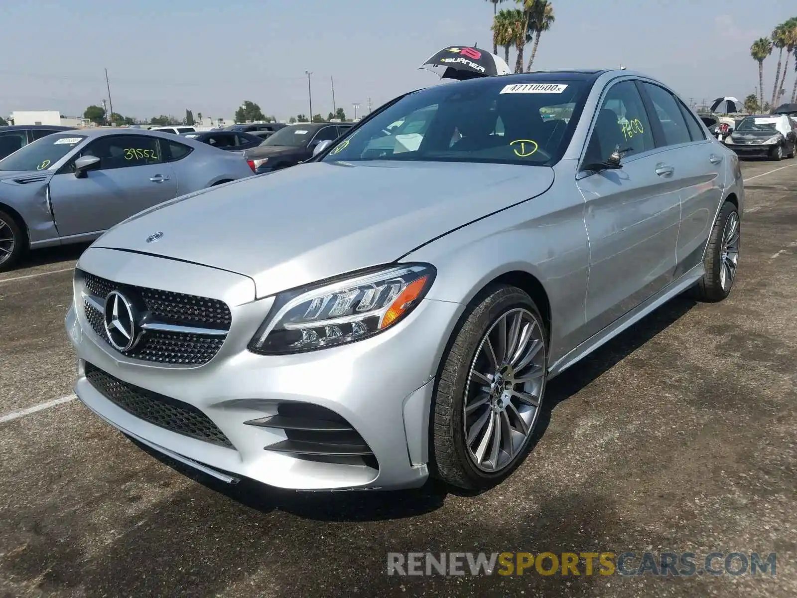 2 Photograph of a damaged car WDDWF8DB9LR527625 MERCEDES-BENZ C CLASS 2020