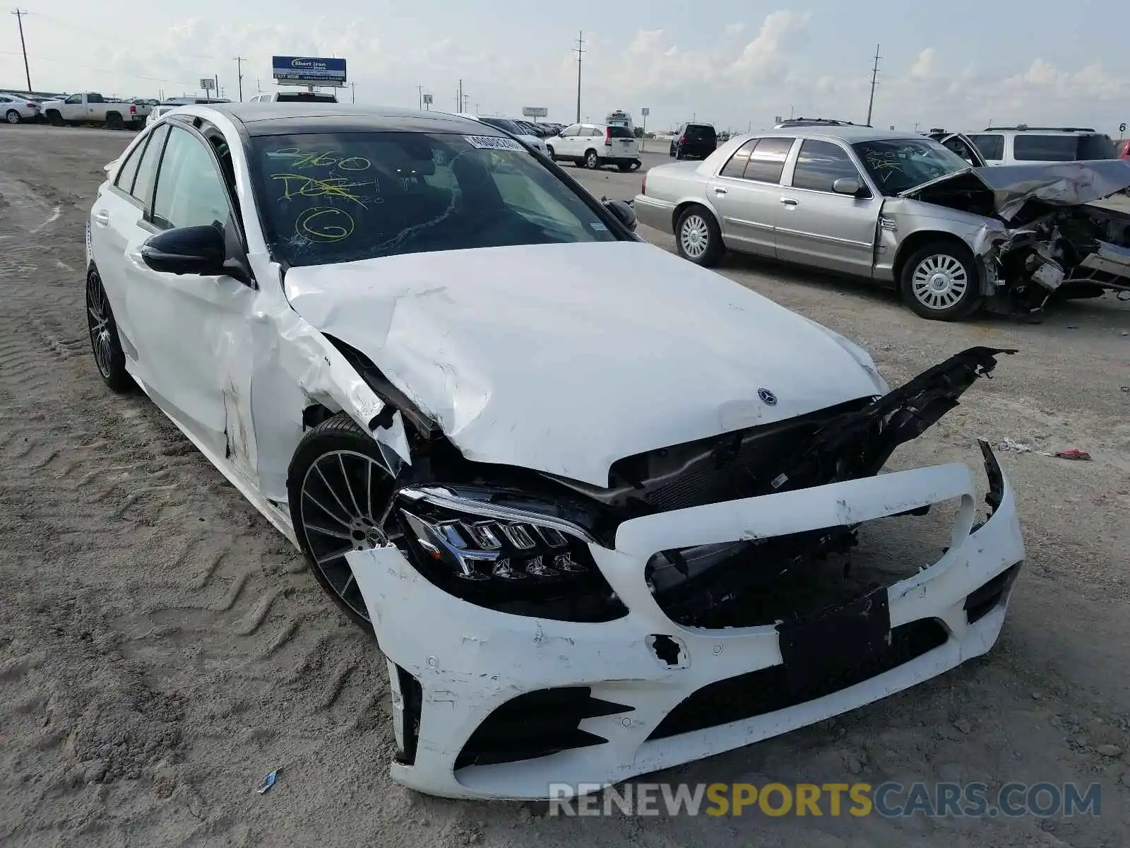 1 Photograph of a damaged car WDDWF8DB9LR548765 MERCEDES-BENZ C CLASS 2020