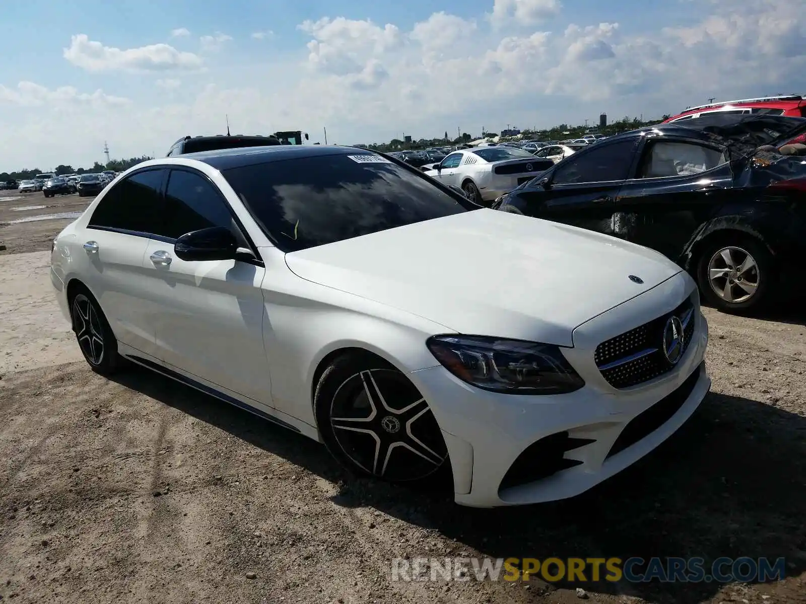 1 Photograph of a damaged car WDDWF8DB9LR557823 MERCEDES-BENZ C CLASS 2020