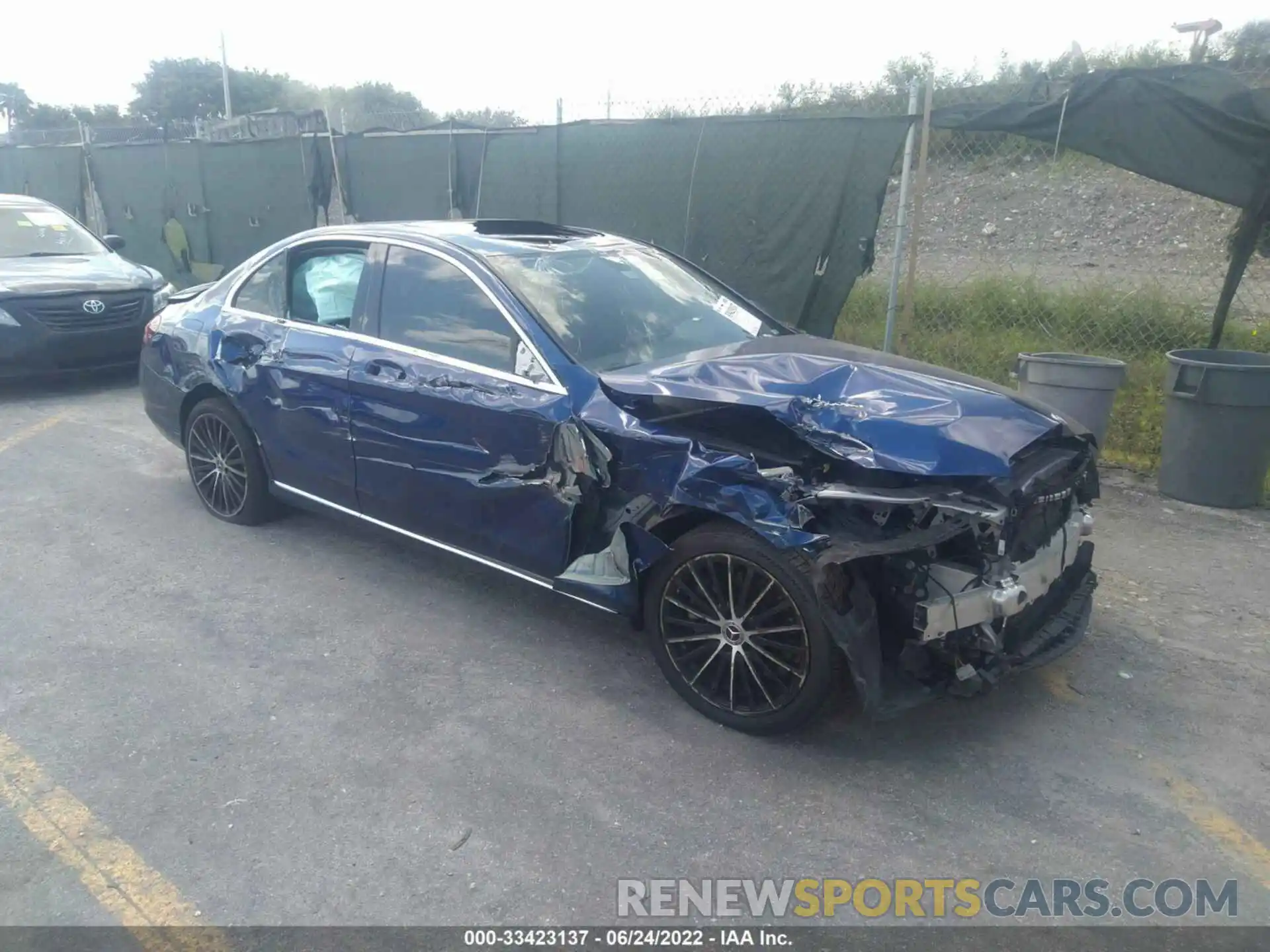 1 Photograph of a damaged car WDDWF8DB9LR558180 MERCEDES-BENZ C-CLASS 2020