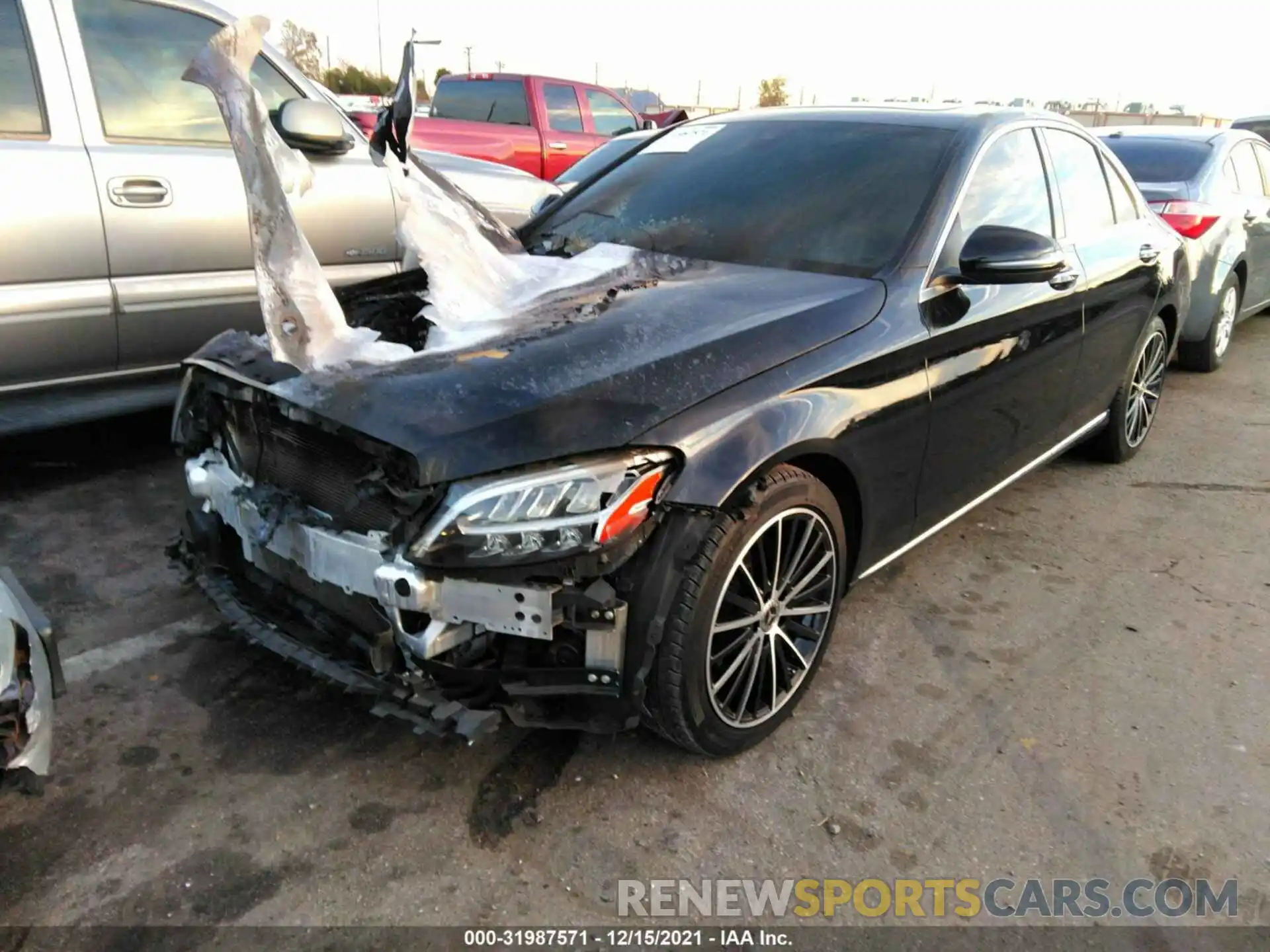 2 Photograph of a damaged car WDDWF8DB9LR561838 MERCEDES-BENZ C-CLASS 2020