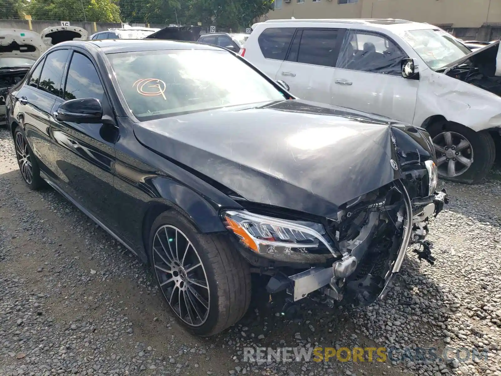 1 Photograph of a damaged car WDDWF8DB9LR563556 MERCEDES-BENZ C-CLASS 2020