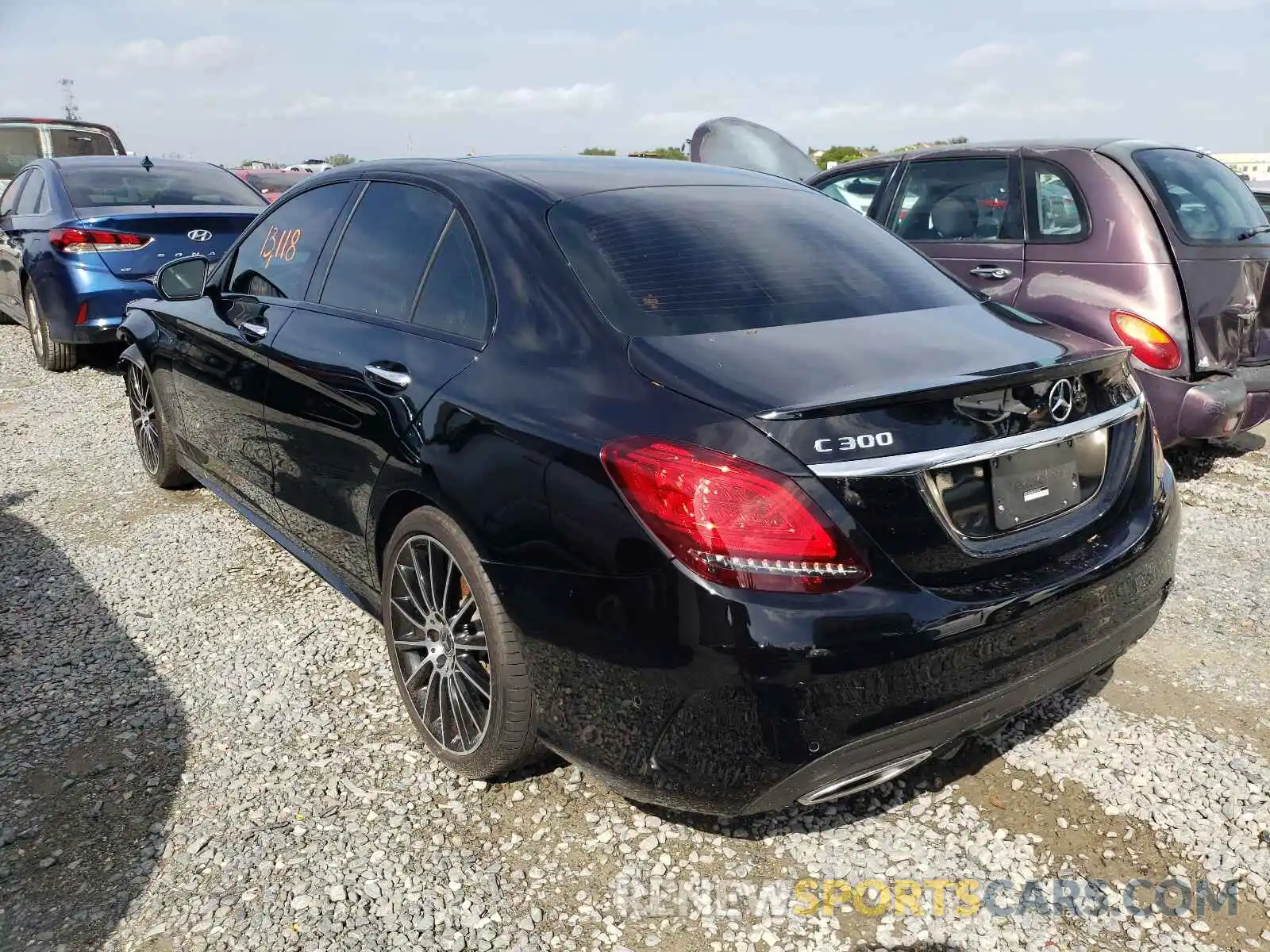 3 Photograph of a damaged car WDDWF8DB9LR563556 MERCEDES-BENZ C-CLASS 2020