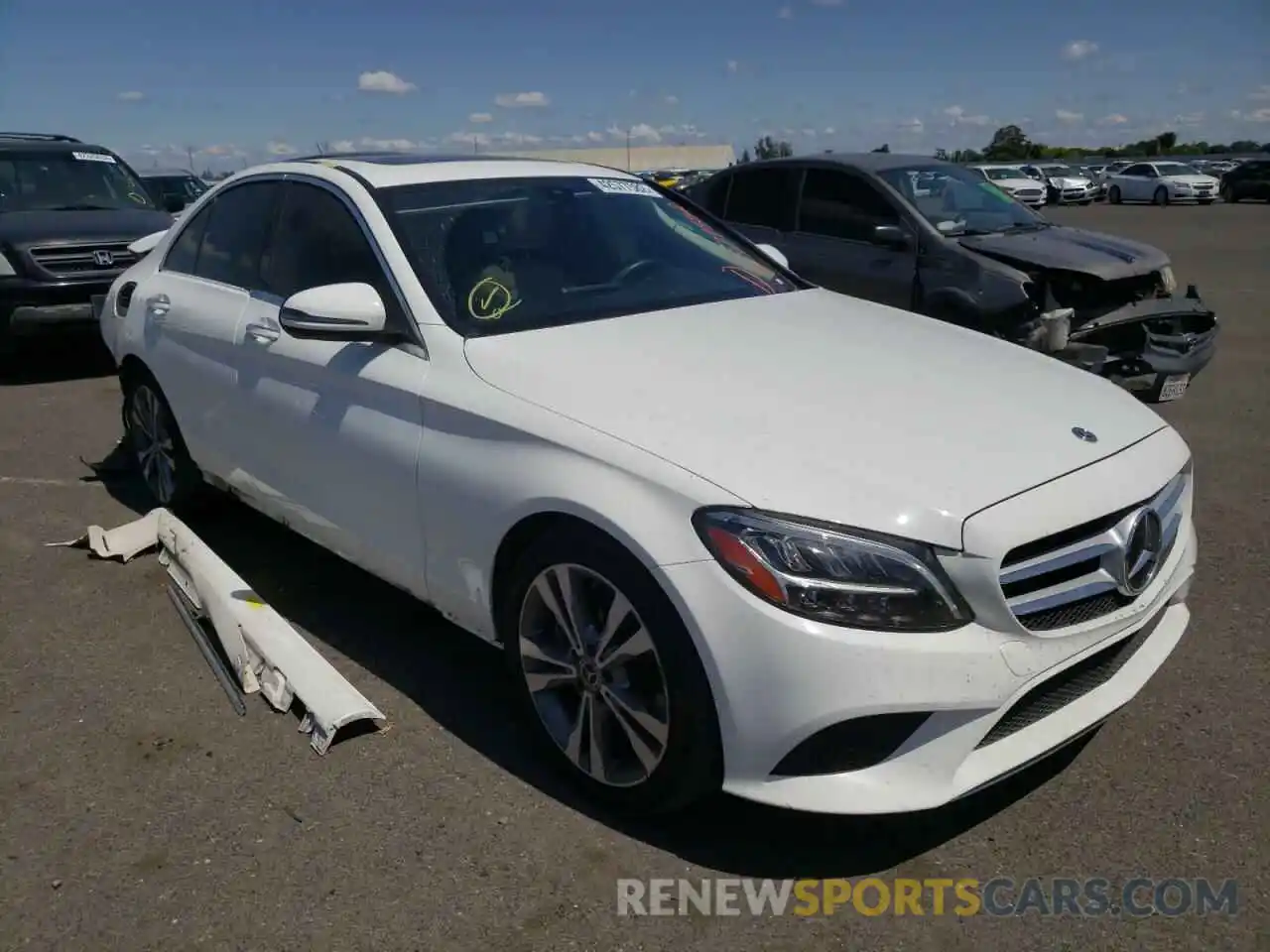 1 Photograph of a damaged car WDDWF8DB9LR564304 MERCEDES-BENZ C-CLASS 2020