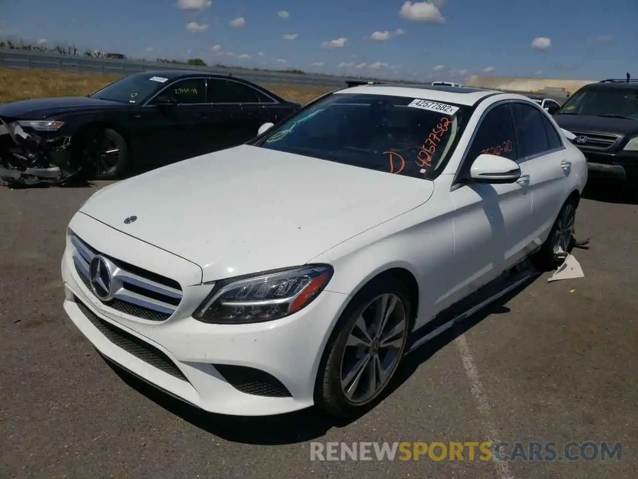 2 Photograph of a damaged car WDDWF8DB9LR564304 MERCEDES-BENZ C-CLASS 2020