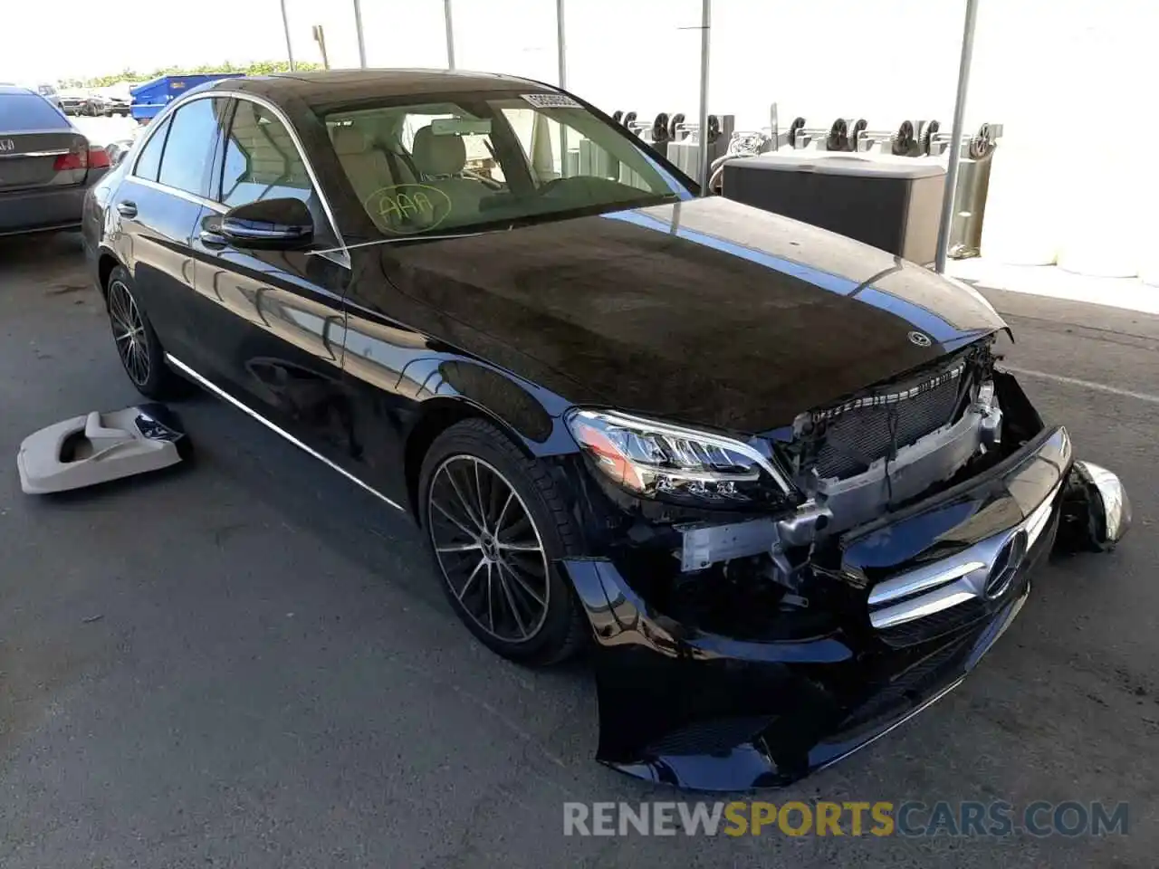 1 Photograph of a damaged car WDDWF8DBXLR548371 MERCEDES-BENZ C-CLASS 2020