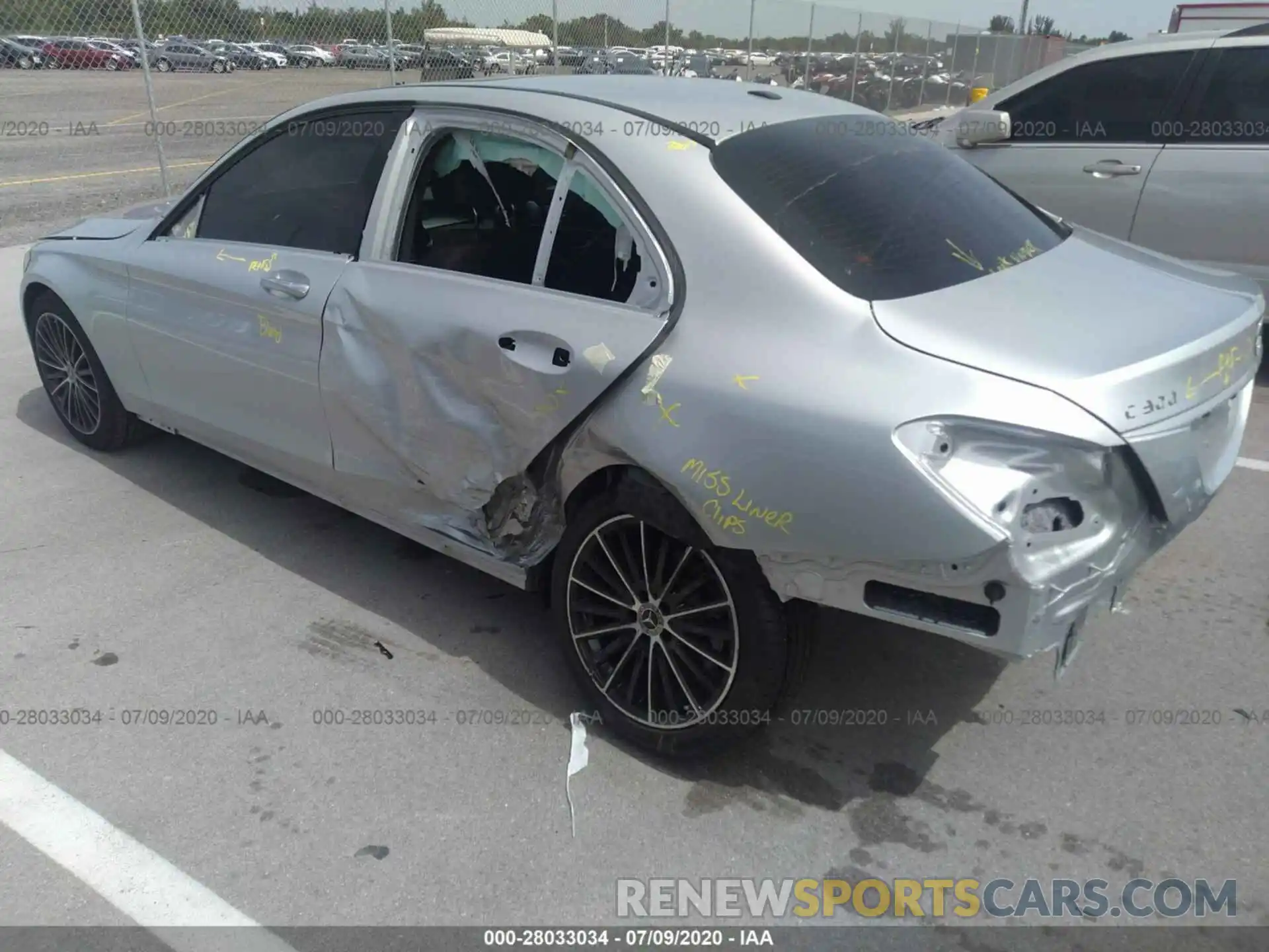 6 Photograph of a damaged car WDDWF8DBXLR551903 MERCEDES-BENZ C-CLASS 2020