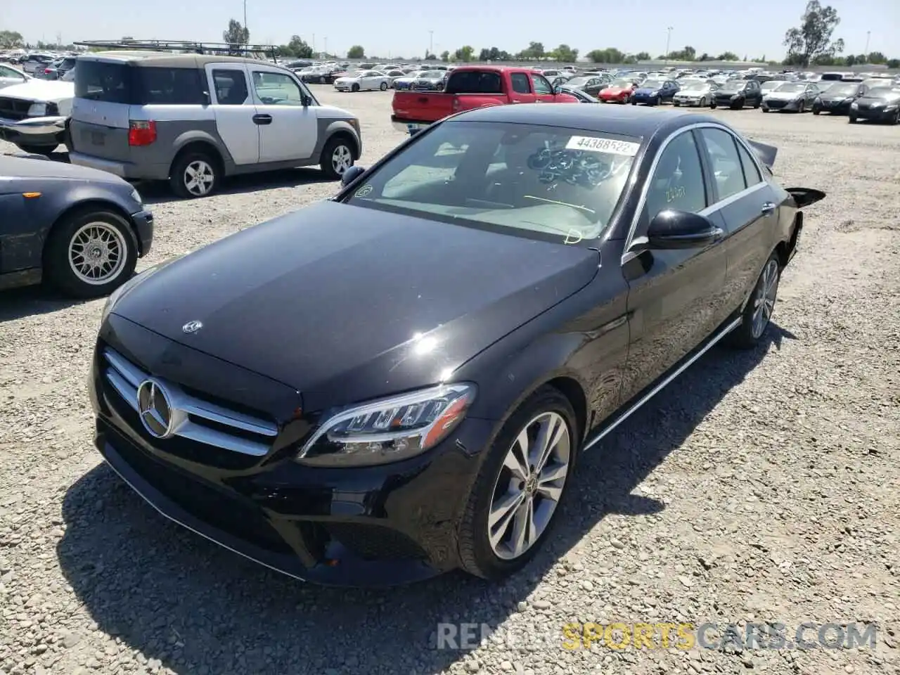 2 Photograph of a damaged car WDDWF8DBXLR552534 MERCEDES-BENZ C-CLASS 2020