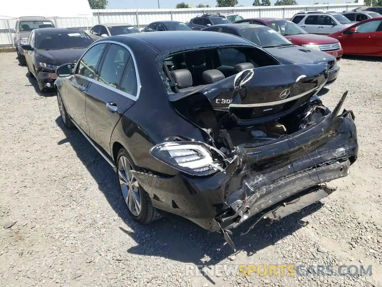 3 Photograph of a damaged car WDDWF8DBXLR552534 MERCEDES-BENZ C-CLASS 2020