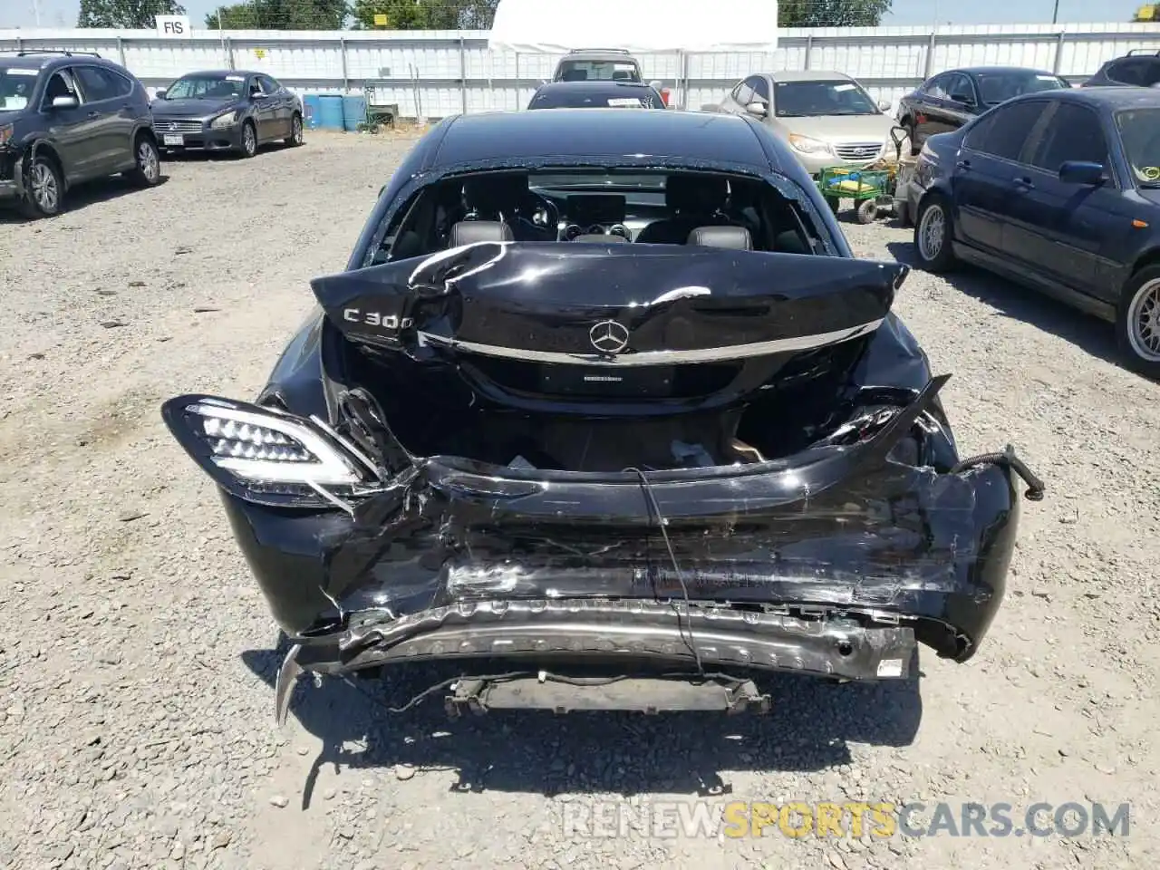 9 Photograph of a damaged car WDDWF8DBXLR552534 MERCEDES-BENZ C-CLASS 2020