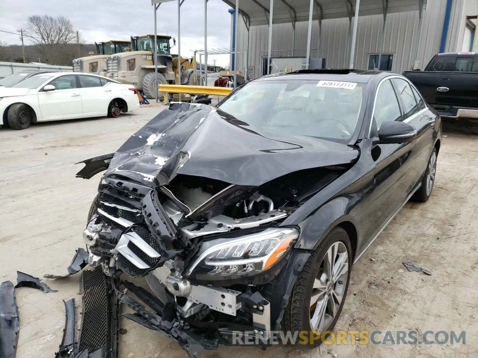 2 Photograph of a damaged car WDDWF8DBXLR561766 MERCEDES-BENZ C CLASS 2020