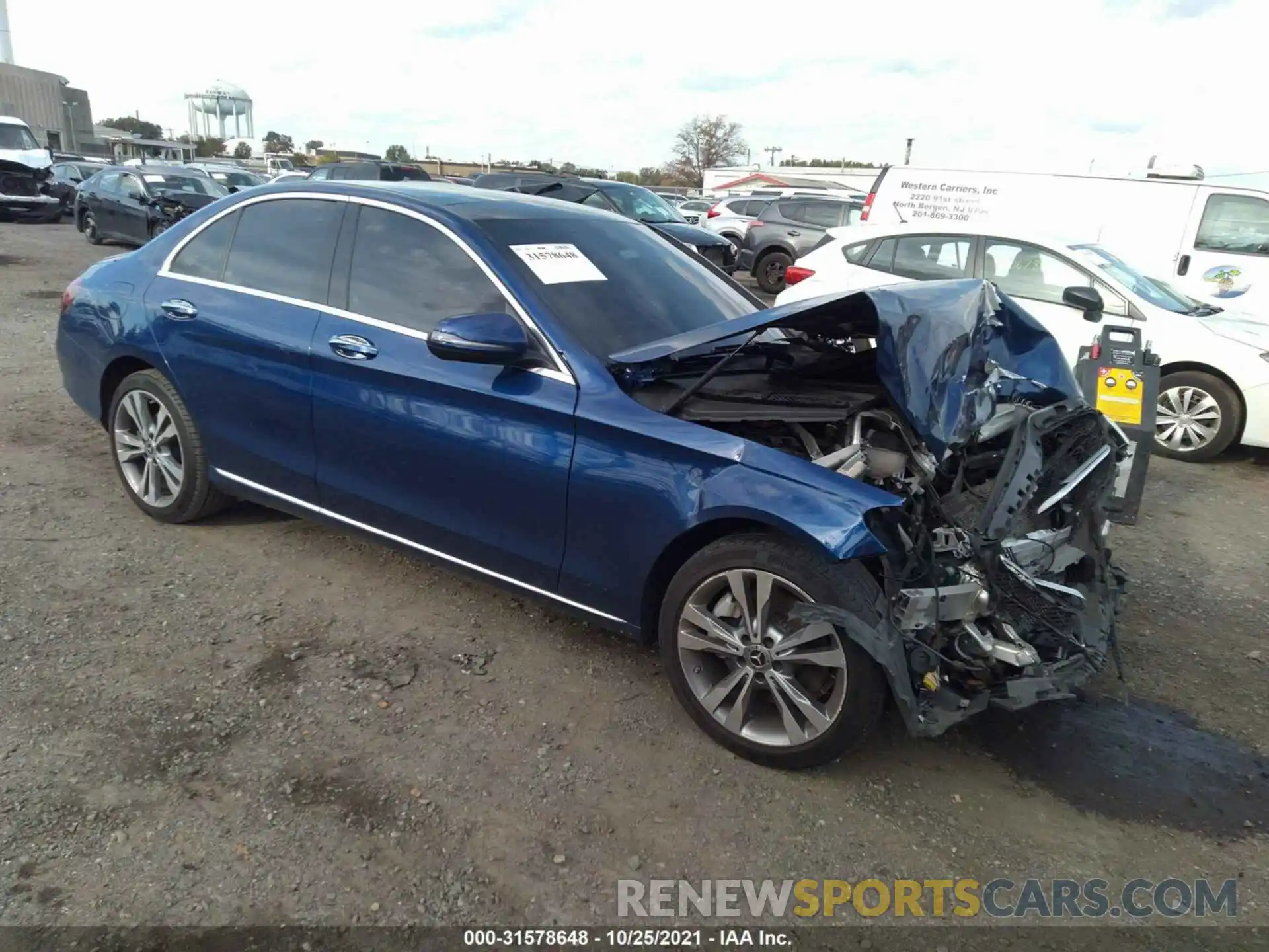 1 Photograph of a damaged car WDDWF8EB0LR525745 MERCEDES-BENZ C-CLASS 2020