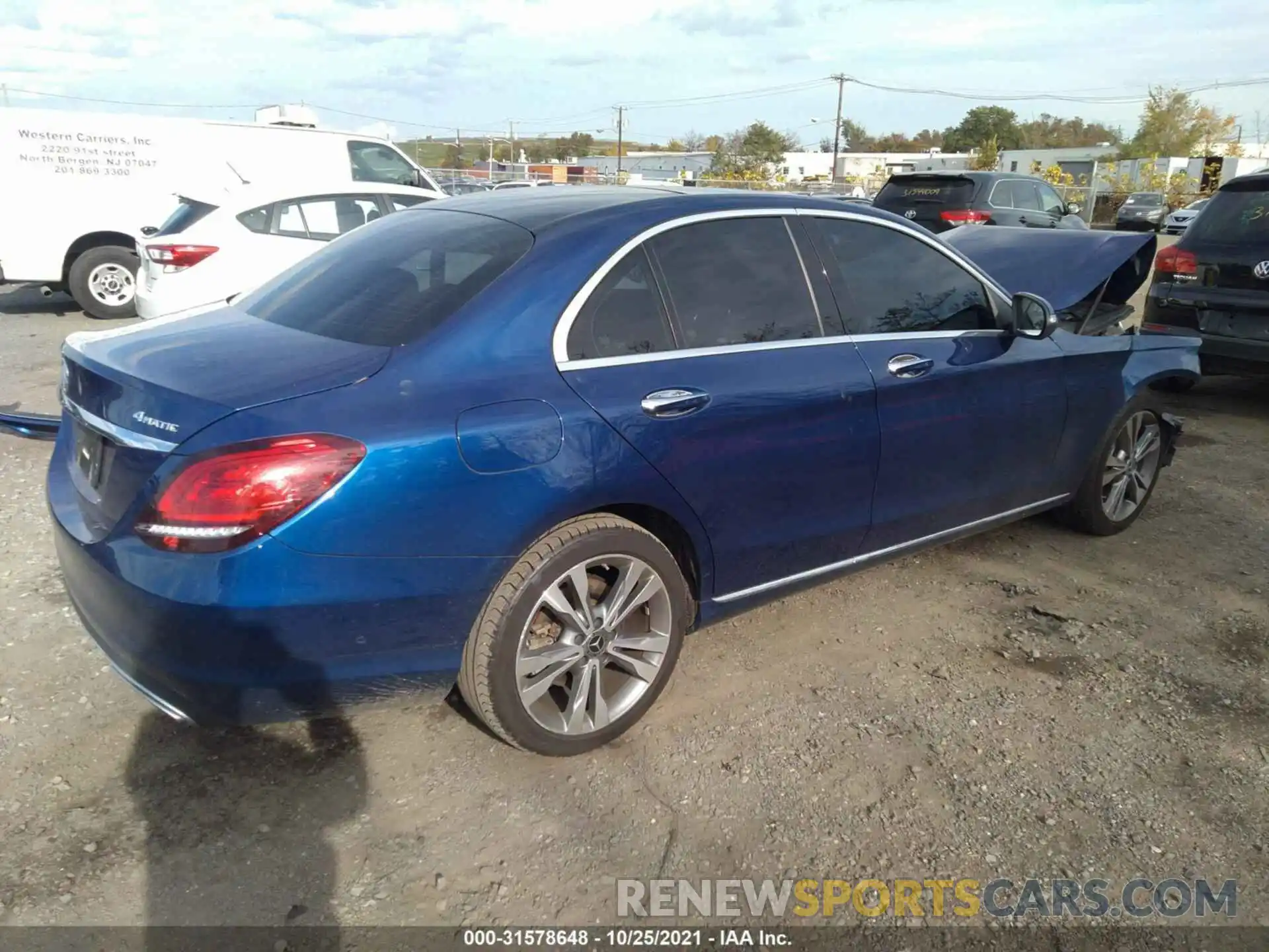 4 Photograph of a damaged car WDDWF8EB0LR525745 MERCEDES-BENZ C-CLASS 2020