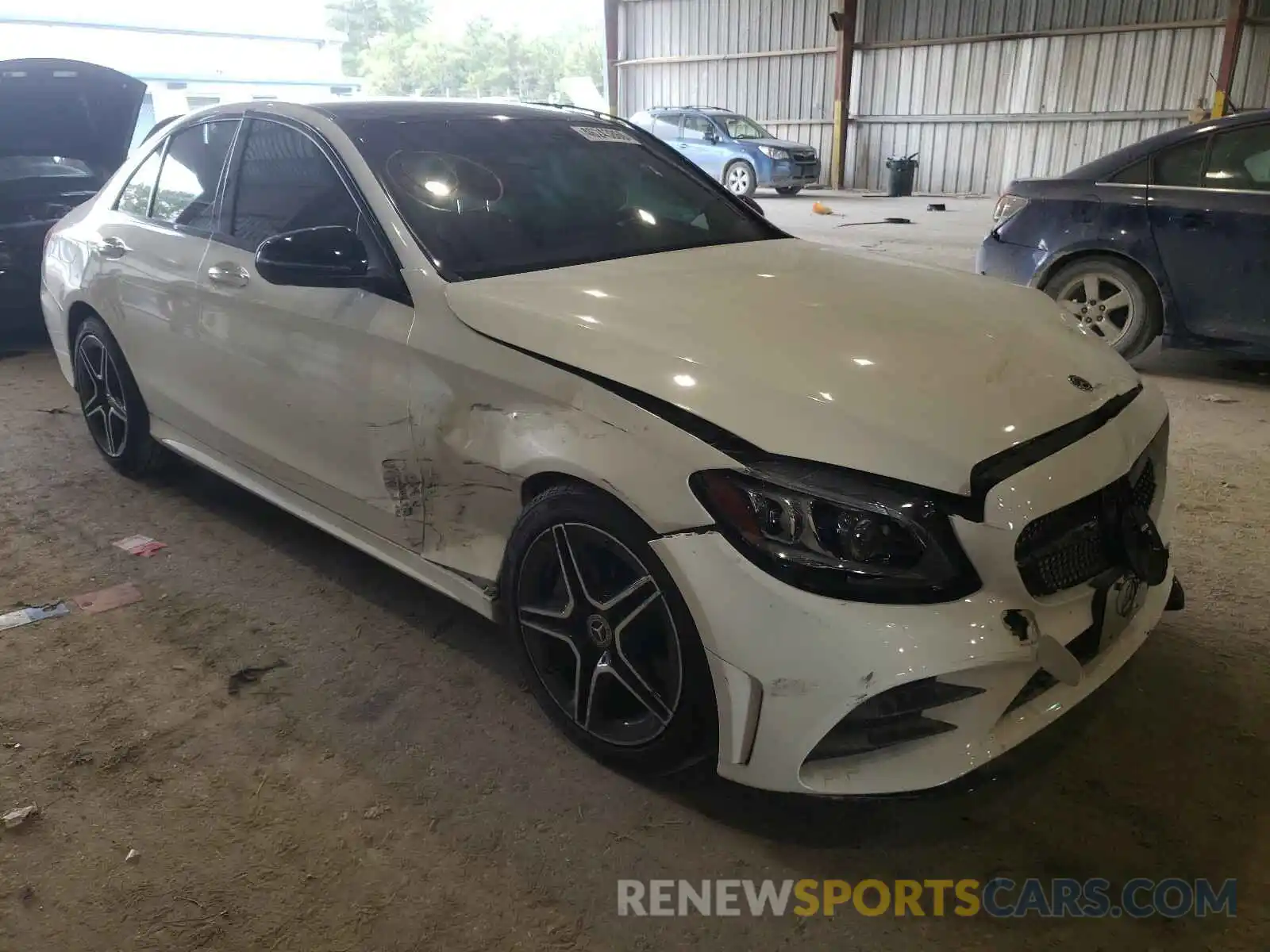 1 Photograph of a damaged car WDDWF8EB0LR525910 MERCEDES-BENZ C CLASS 2020