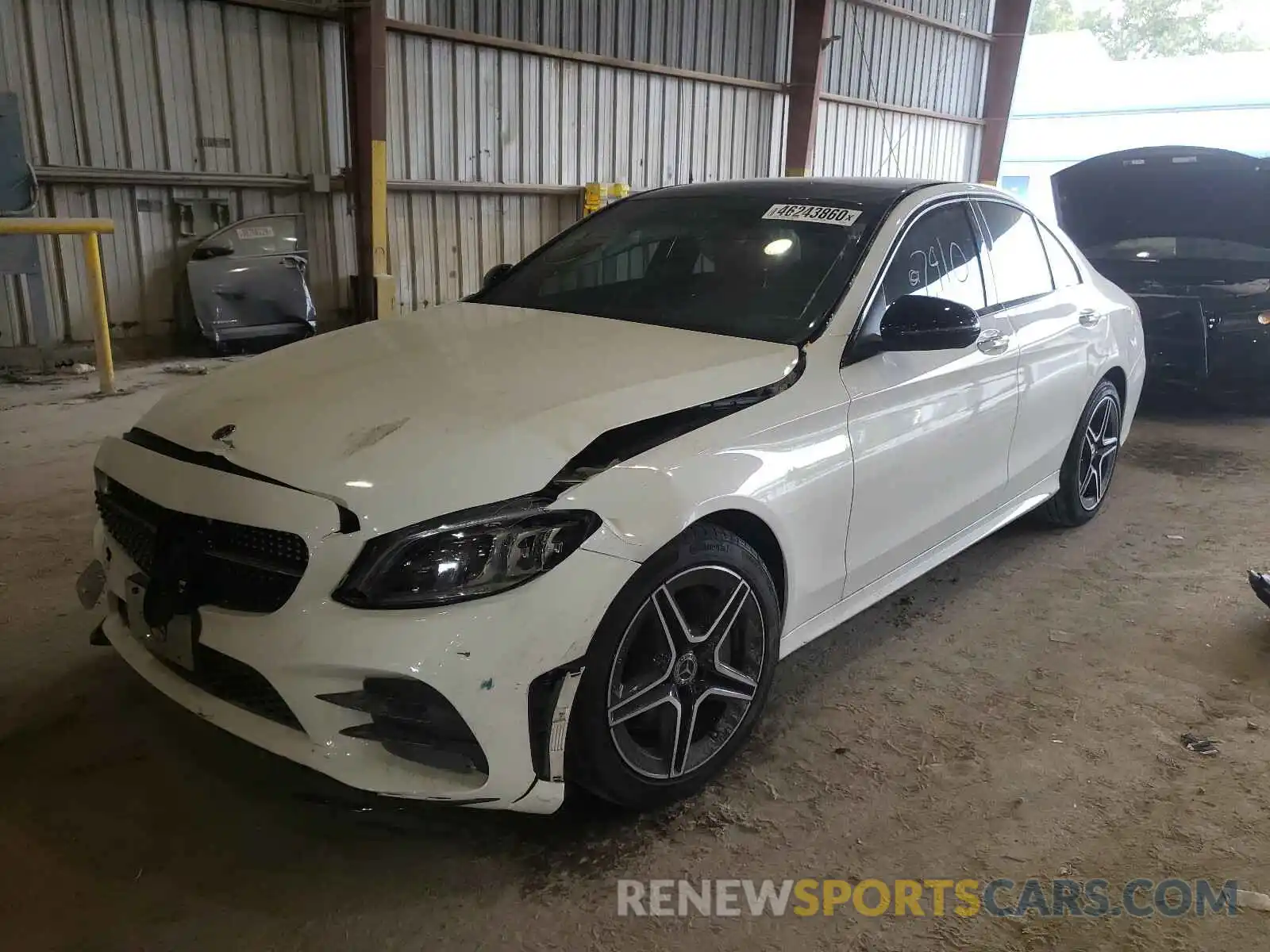 2 Photograph of a damaged car WDDWF8EB0LR525910 MERCEDES-BENZ C CLASS 2020