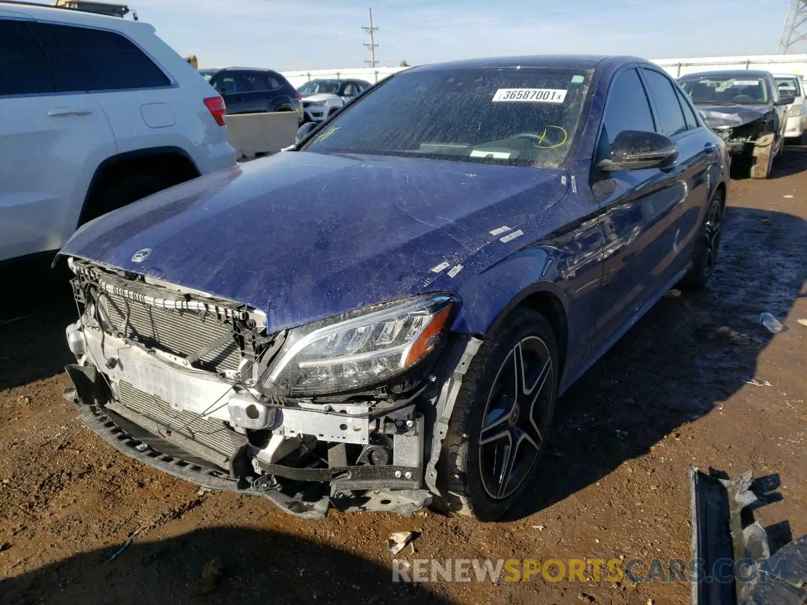 2 Photograph of a damaged car WDDWF8EB0LR526314 MERCEDES-BENZ C CLASS 2020