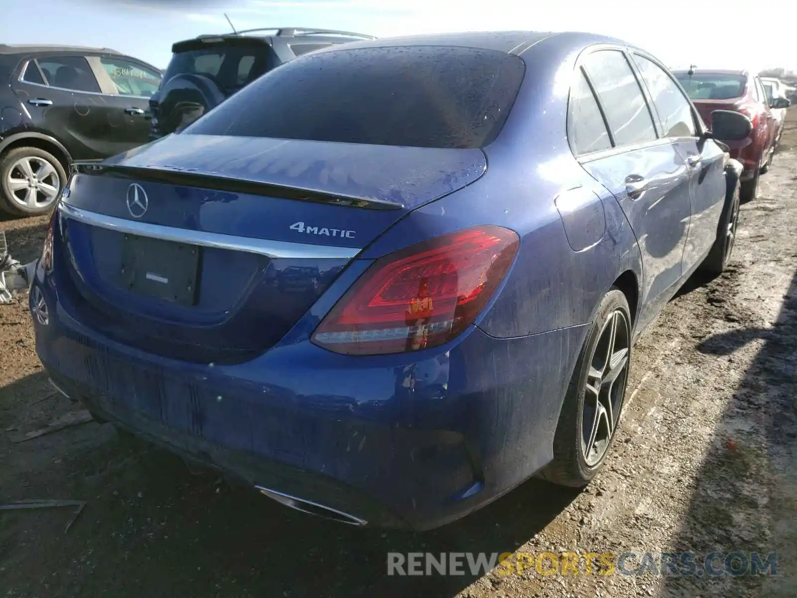 4 Photograph of a damaged car WDDWF8EB0LR526314 MERCEDES-BENZ C CLASS 2020