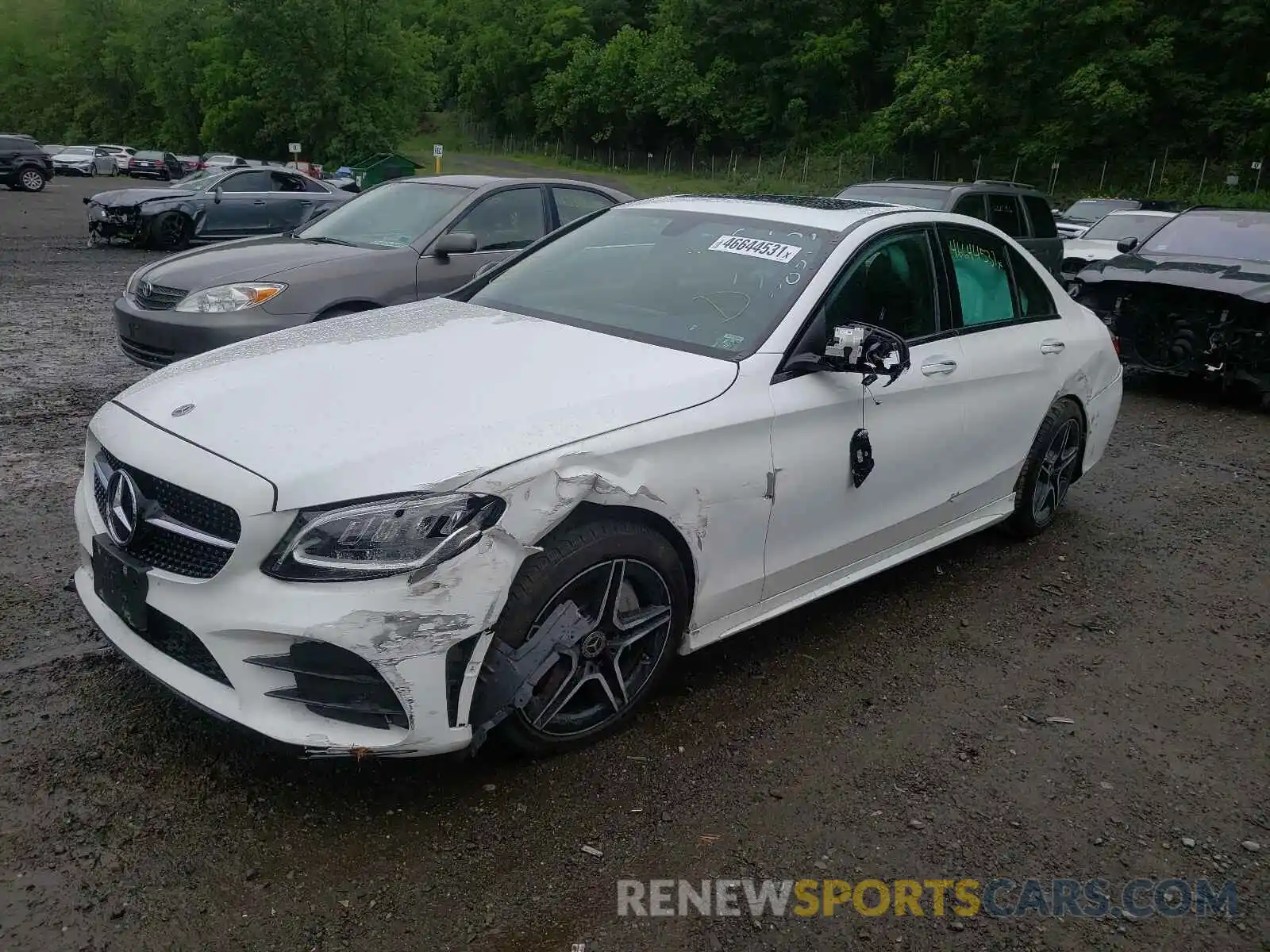 2 Photograph of a damaged car WDDWF8EB0LR526846 MERCEDES-BENZ C-CLASS 2020