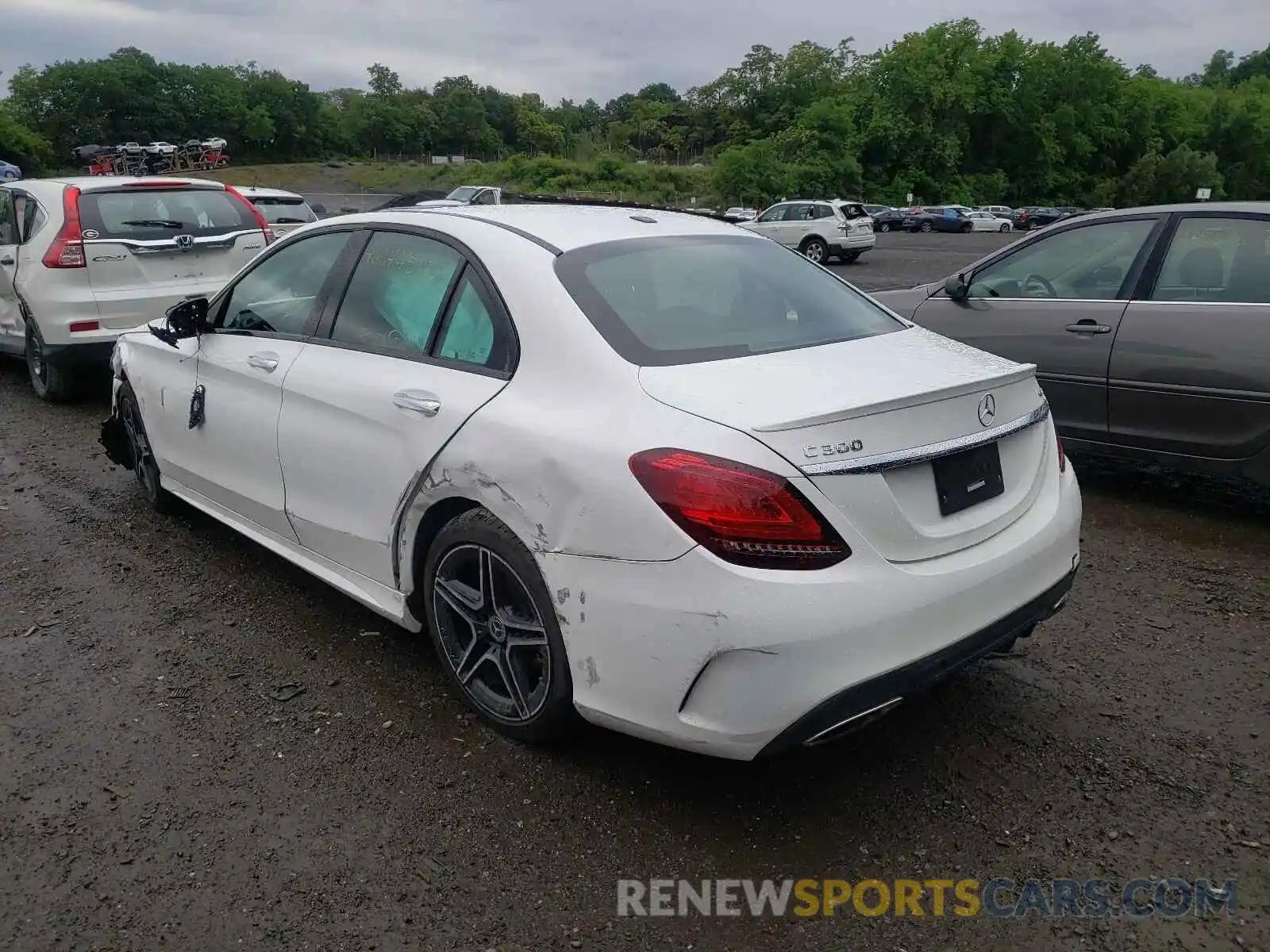 3 Photograph of a damaged car WDDWF8EB0LR526846 MERCEDES-BENZ C-CLASS 2020