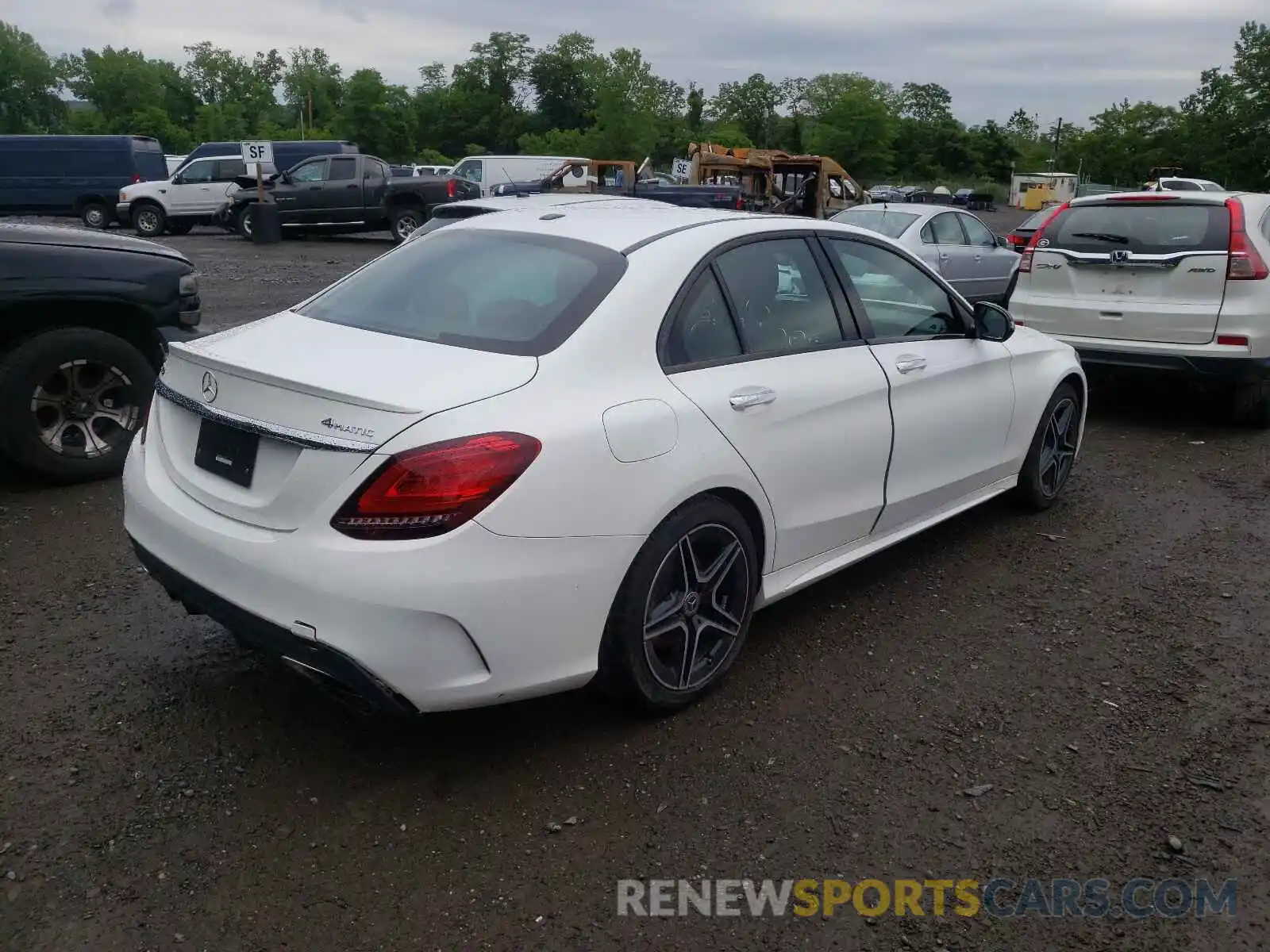 4 Photograph of a damaged car WDDWF8EB0LR526846 MERCEDES-BENZ C-CLASS 2020