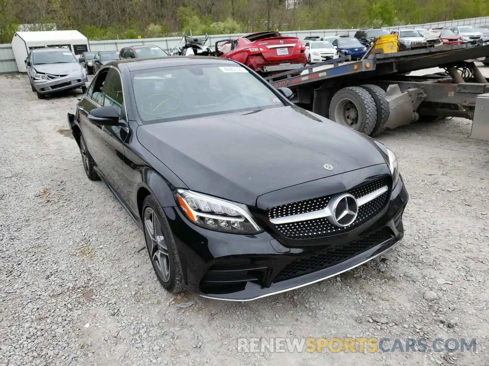 1 Photograph of a damaged car WDDWF8EB0LR536423 MERCEDES-BENZ C CLASS 2020